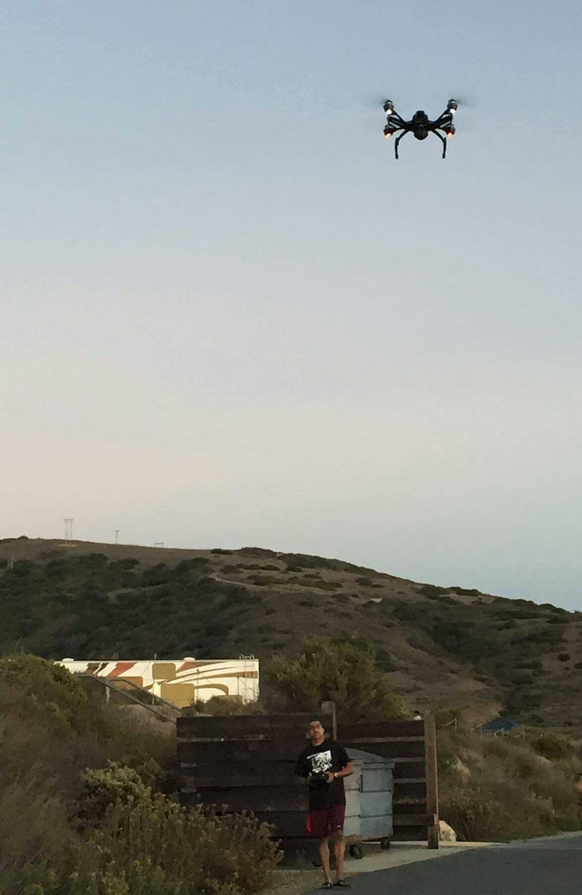 Flying a Yuneec 4K Laguna Beach, click to load a larger version