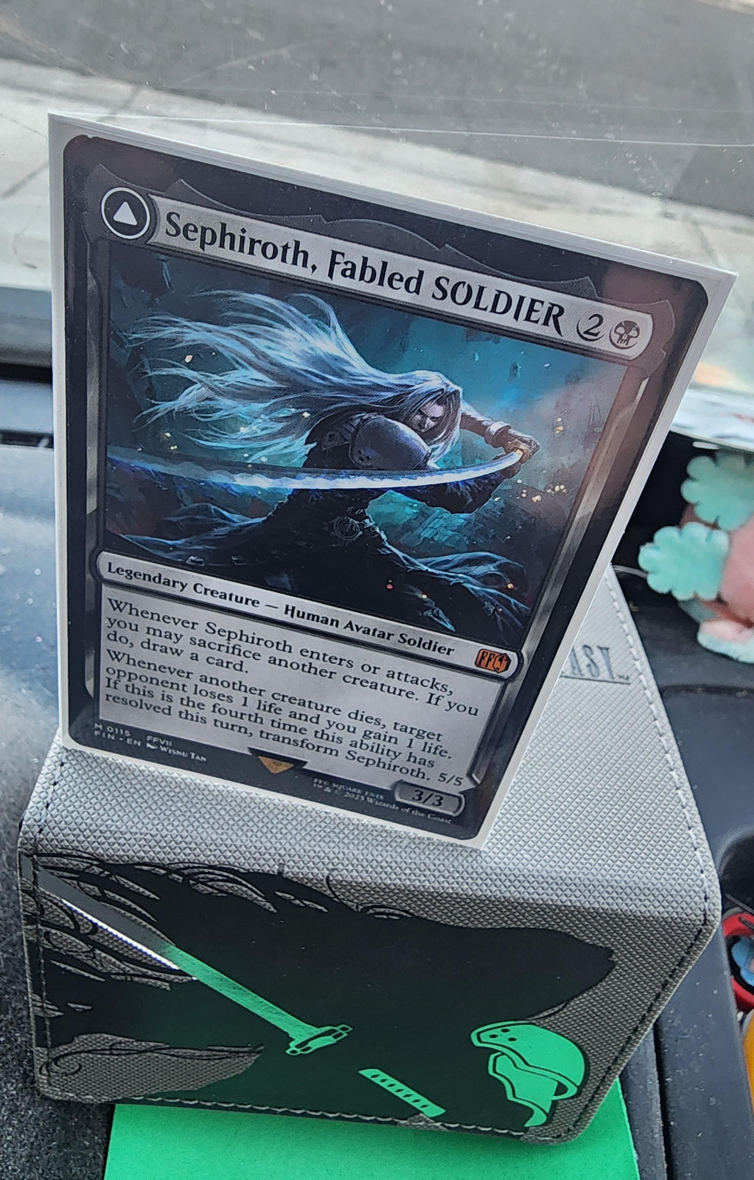 mtg cards like fling Sephiroth, Fabled SOLDIER Commander EDH 100 Magic Cards Custom – Moonveil  Games main image 0