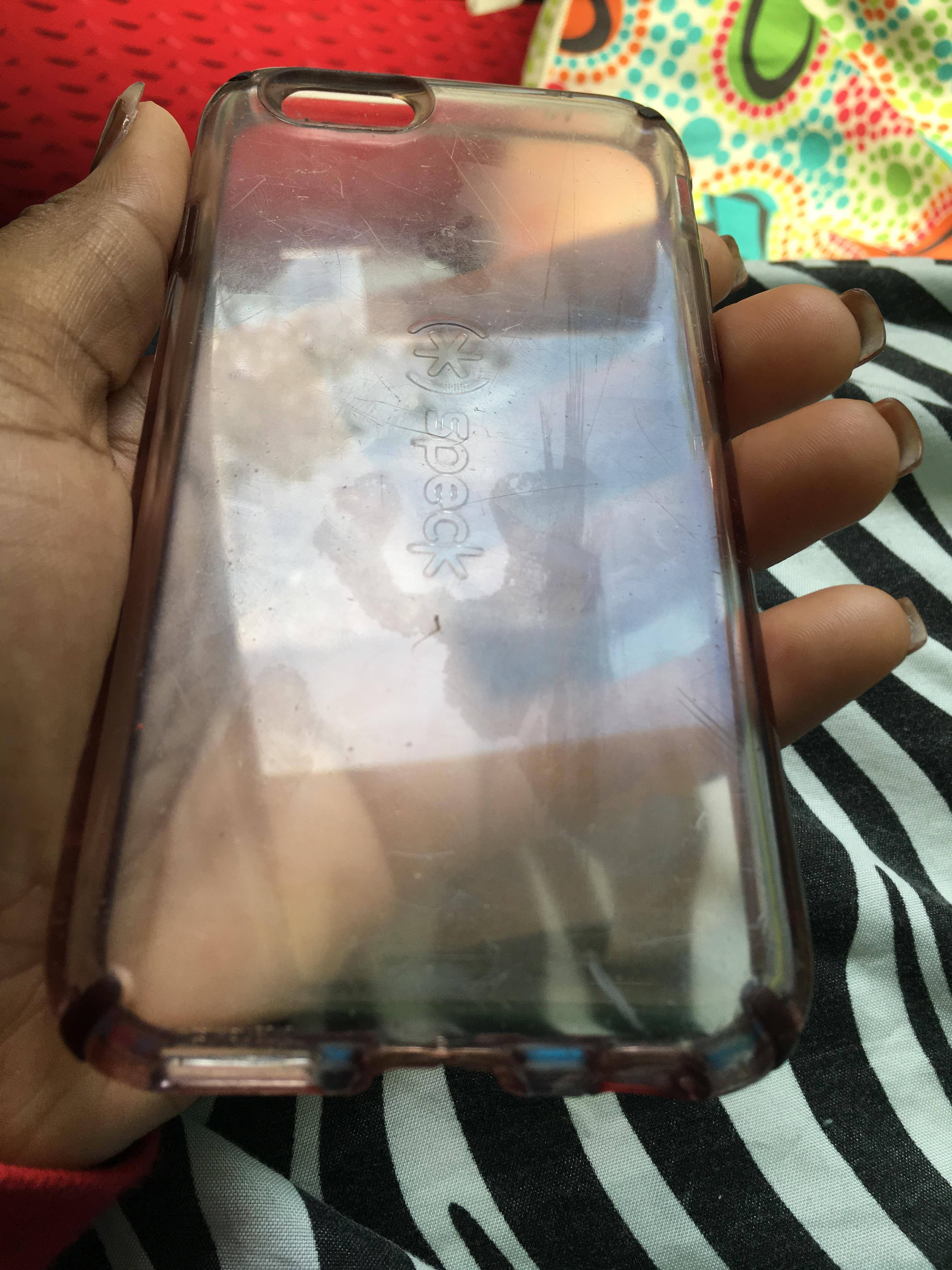You can see it's no longer a clear case and this was cleaned many times, click to load a larger version