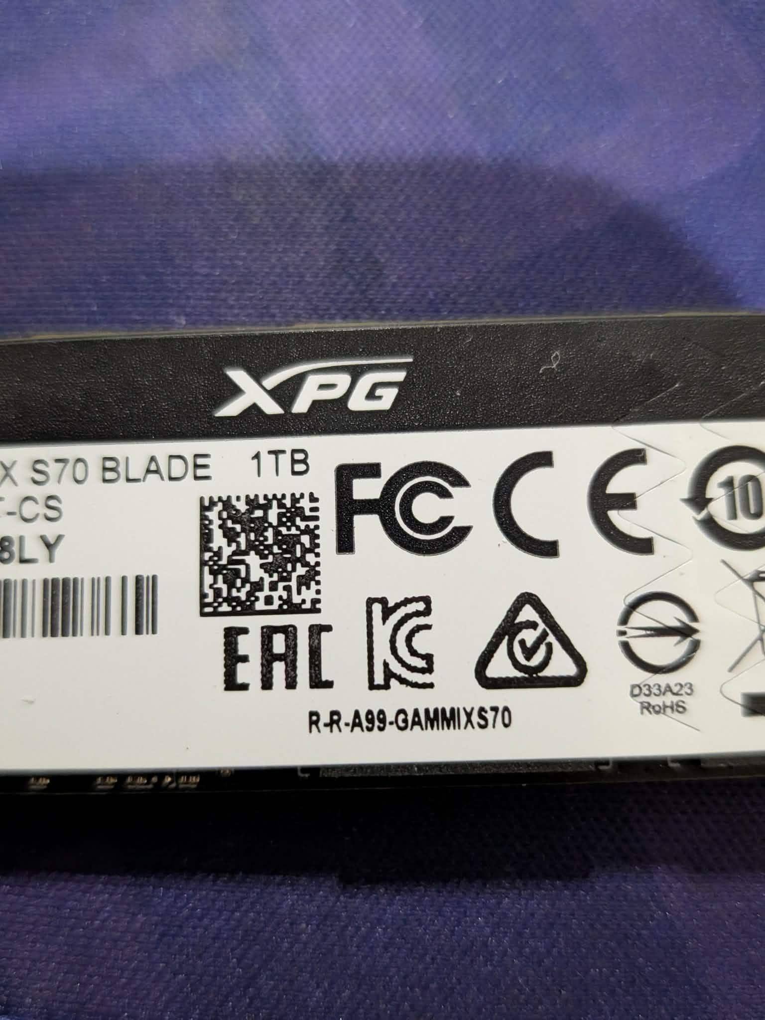 Macro Focus in action. This is an nvme drive with tiny print on them, if I need to read small characters on them such as serial number, the phone automatically zoomed and and adjusted this clear photo for me. Great feature!, click to load a larger version