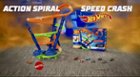 Hot Wheels Action Spiral Speed Crash Track Set, Tall Motorized Track Set  with 3 Crash Zones, Includes 1 Toy Car – StockCalifornia