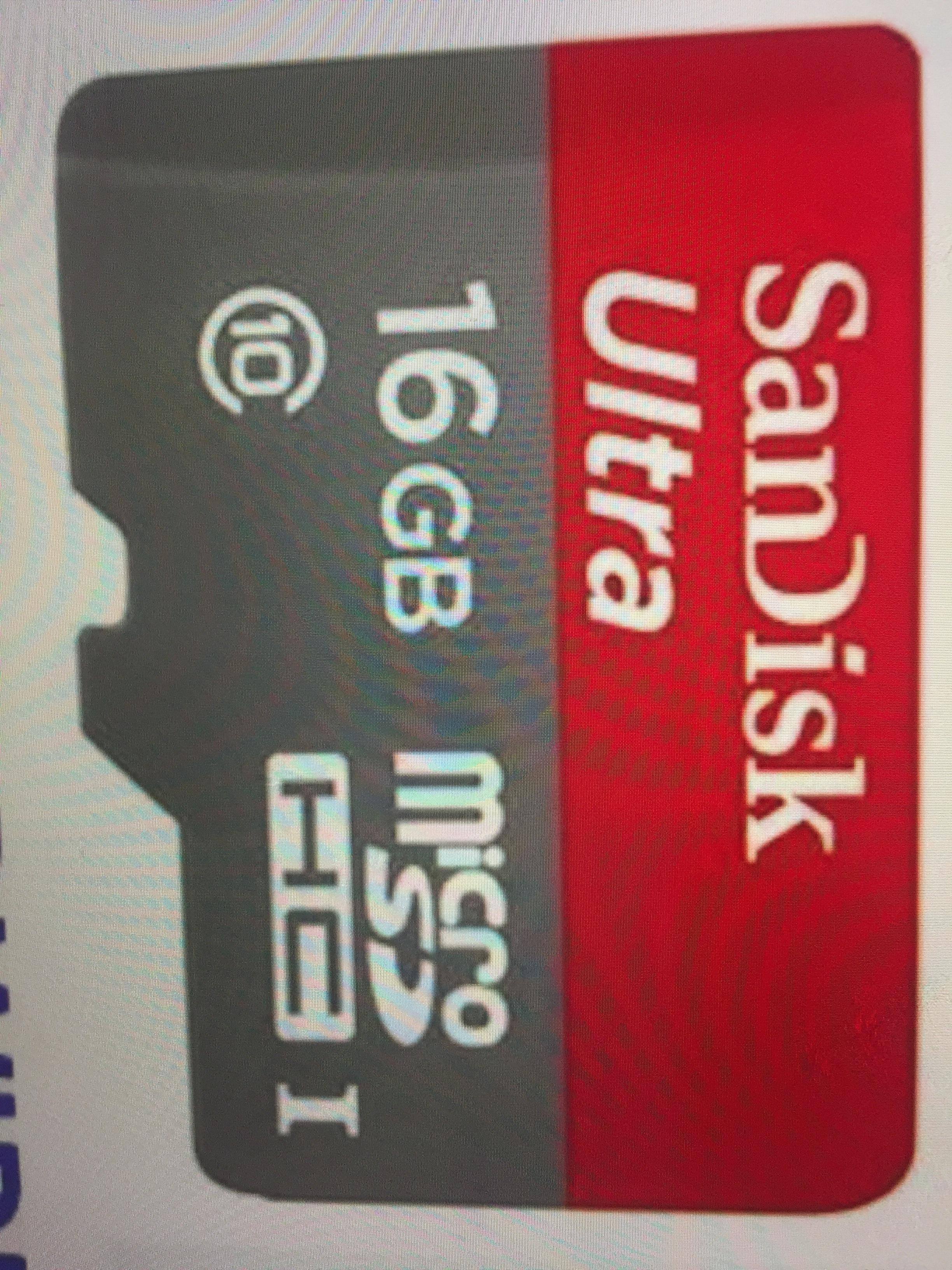 Sandisk Ultra 16 GB, click to load a larger version