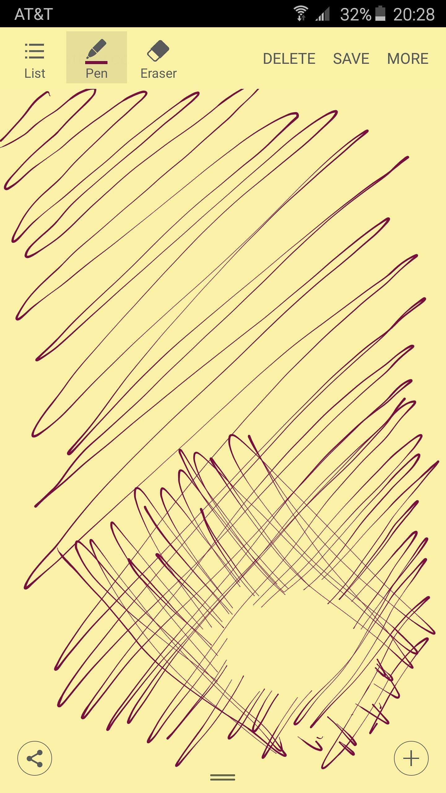 Unresponsive spot in bottom right, where the lines break., click to load a larger version