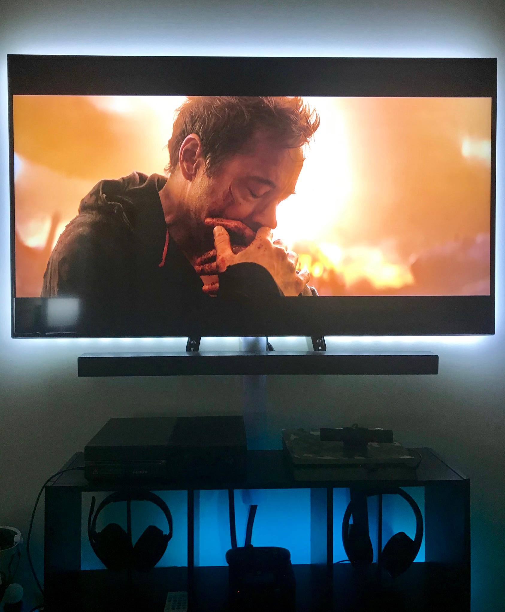 Mounted underneath my 55” Samsung Smart TV, click to load a larger version