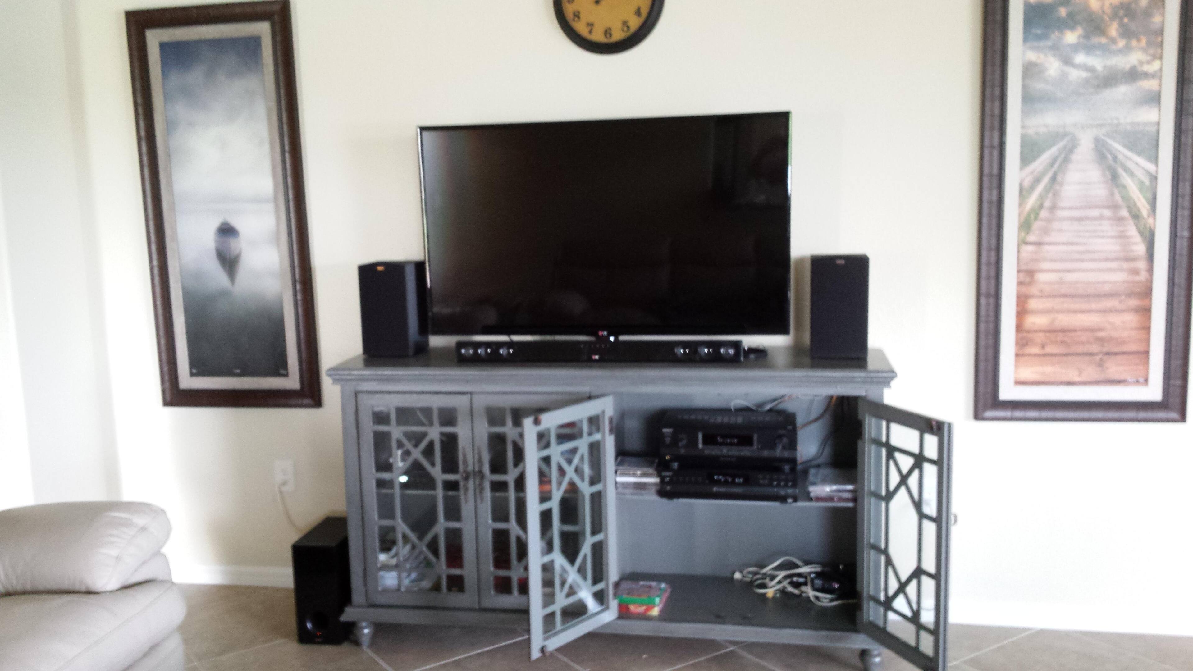 R-15Ms aside flat screen, click to load a larger version