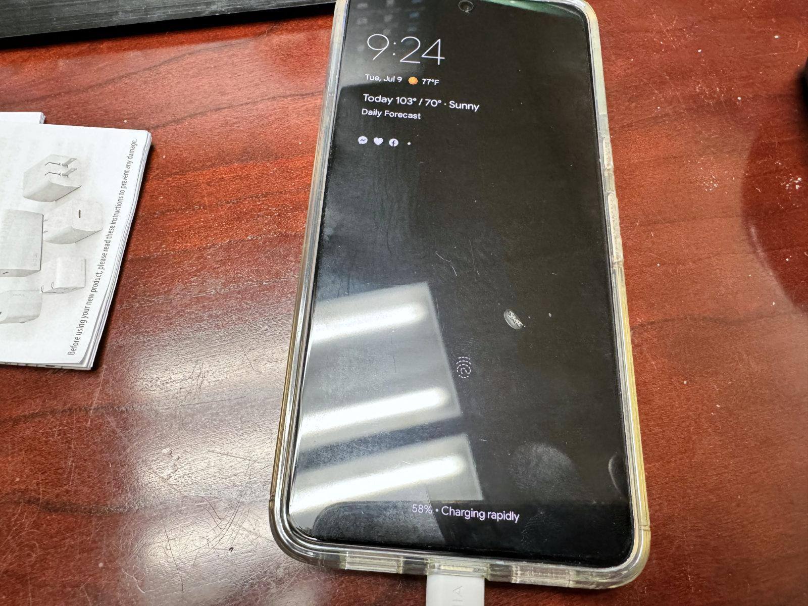 20W plenty to fast charge Pixel 8 Pro, click to load a larger version