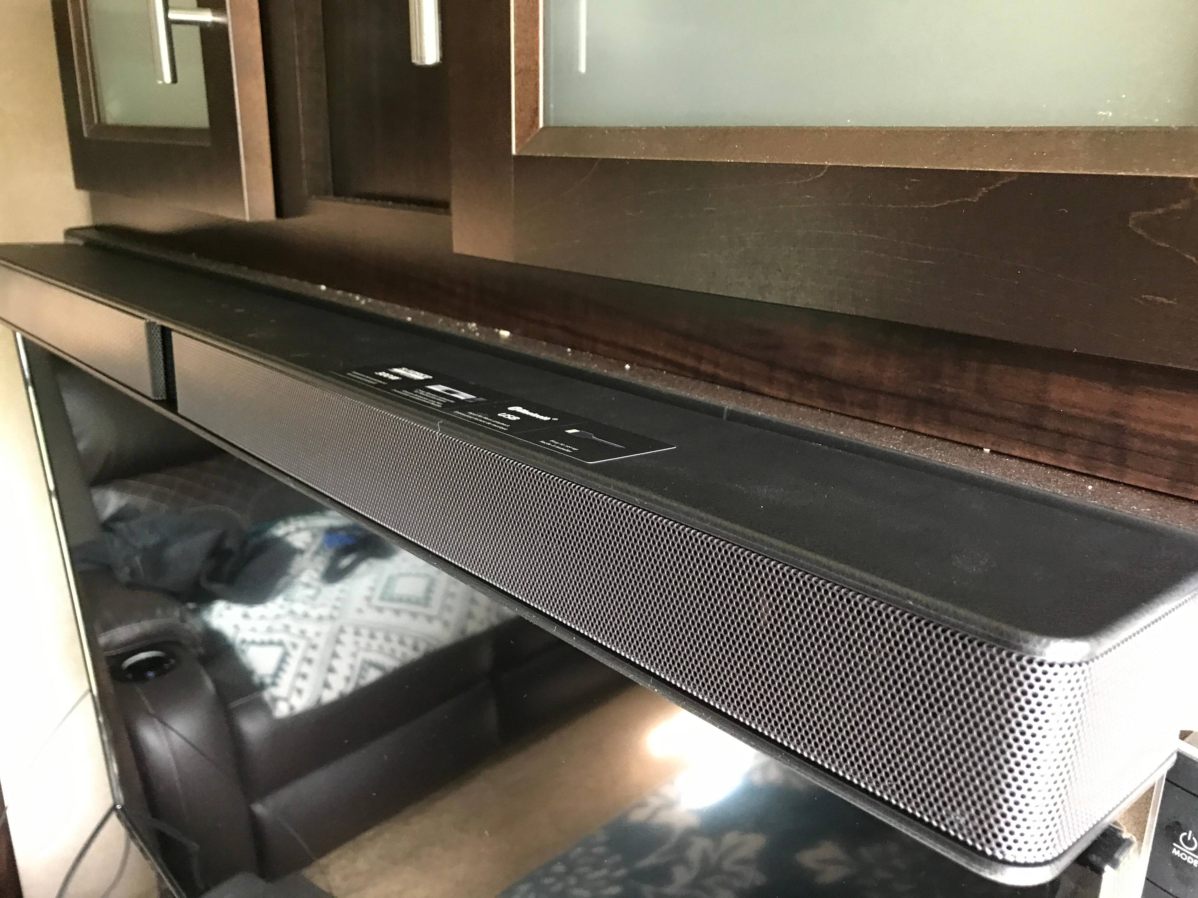 Slim sound bar, click to load a larger version