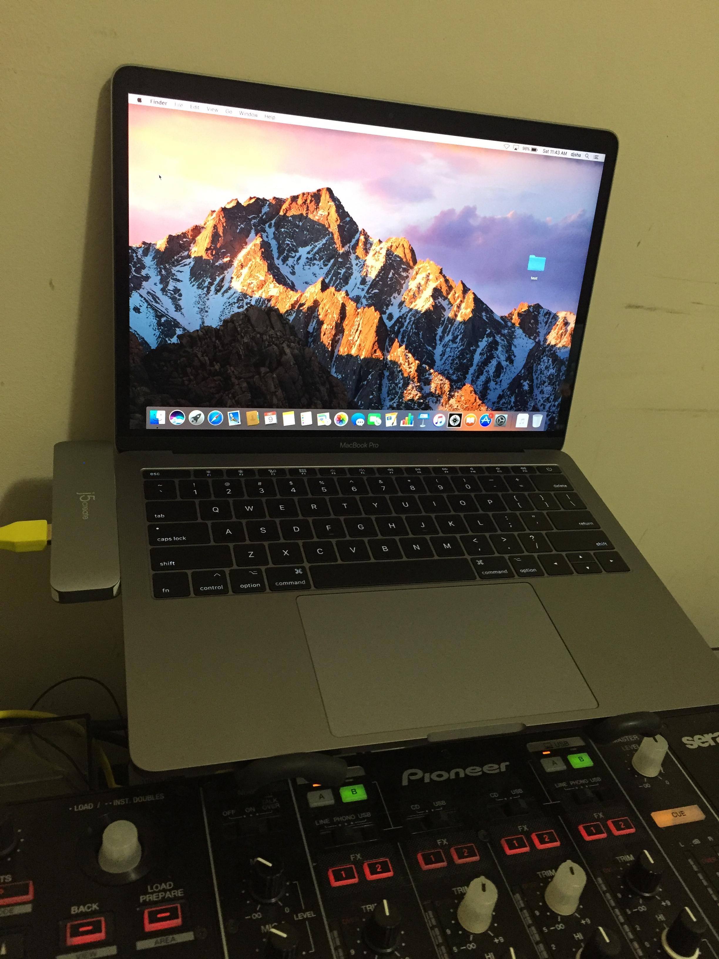 Connected with my DJ gear, click to load a larger version