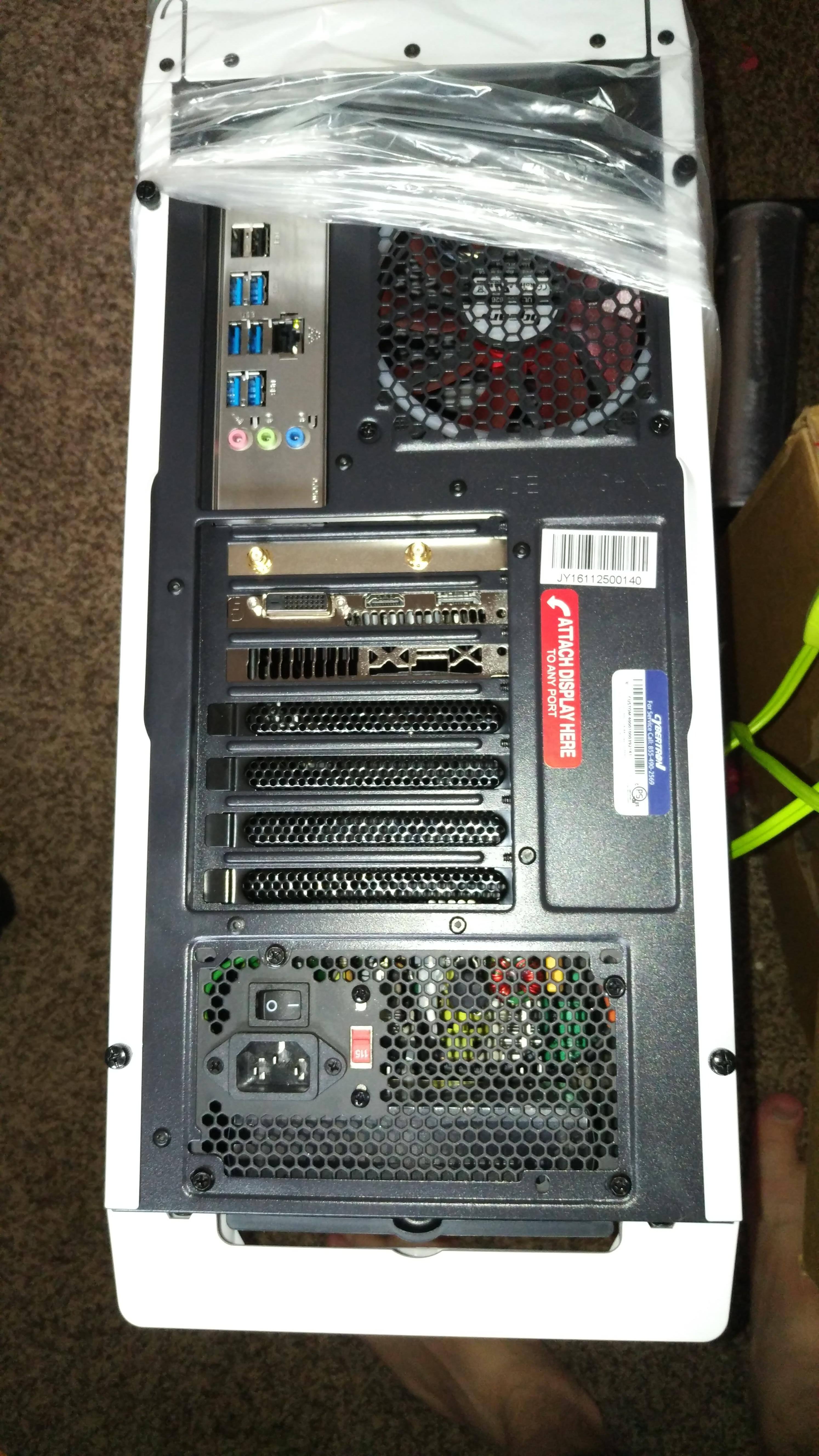 Back of machine, click to load a larger version