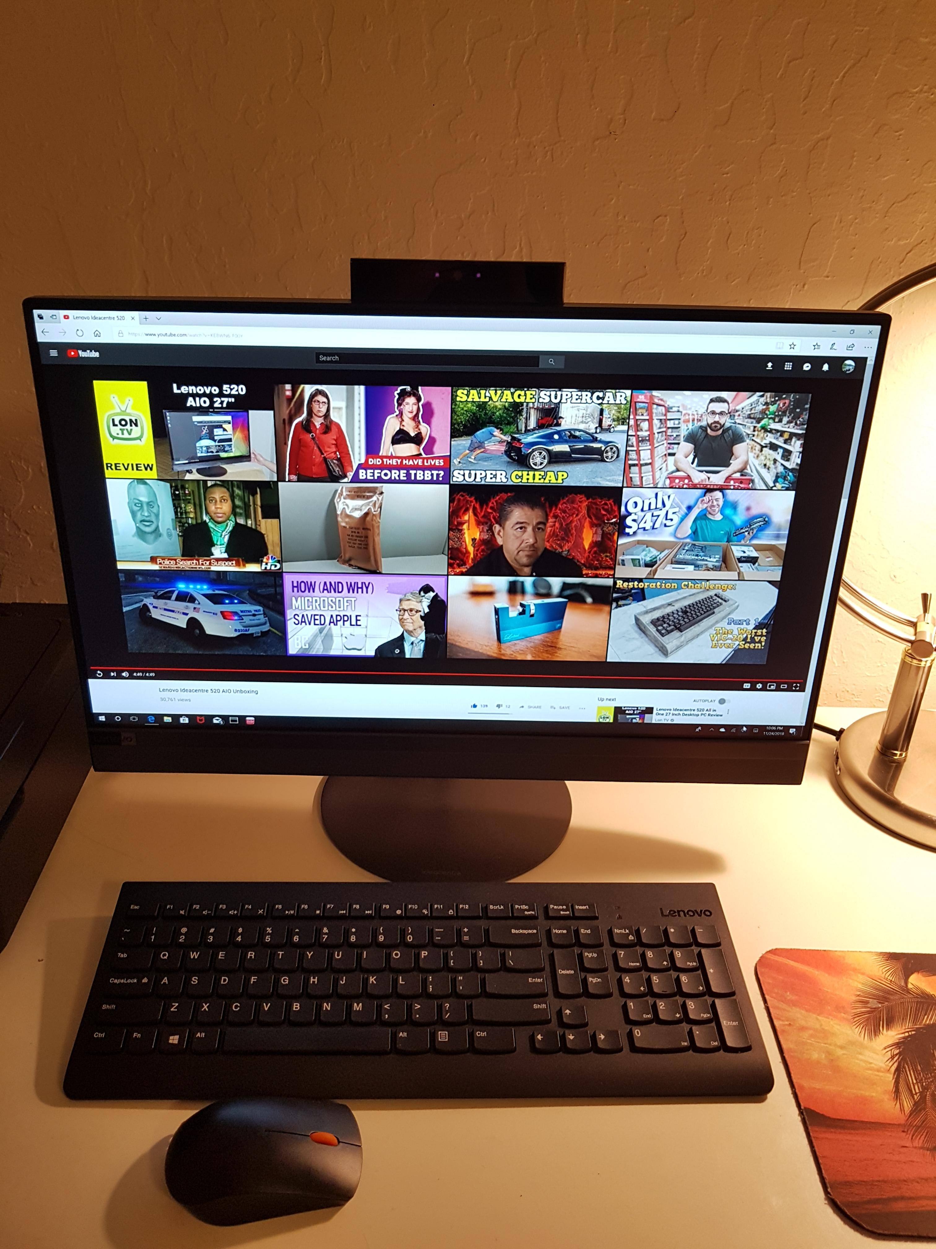 Screen, keyboard and mouse, click to load a larger version