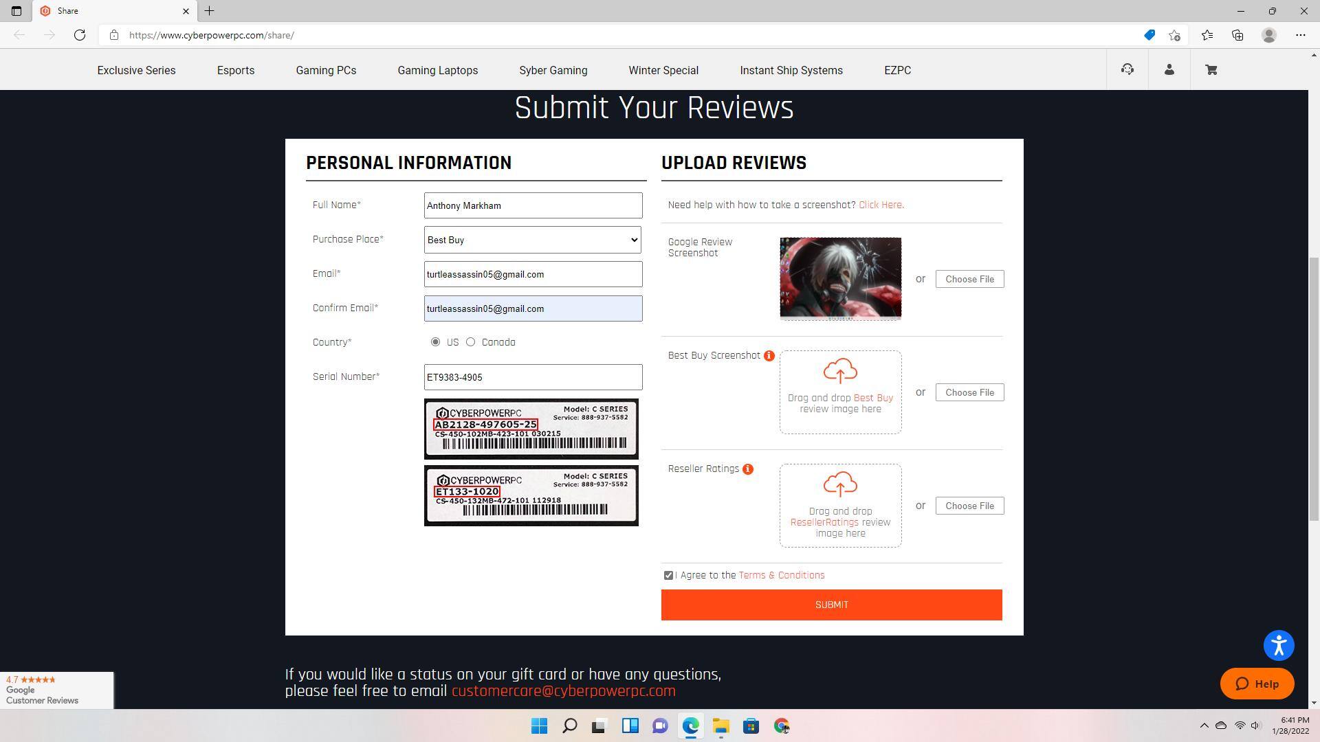 Customer provided, click to load a larger version