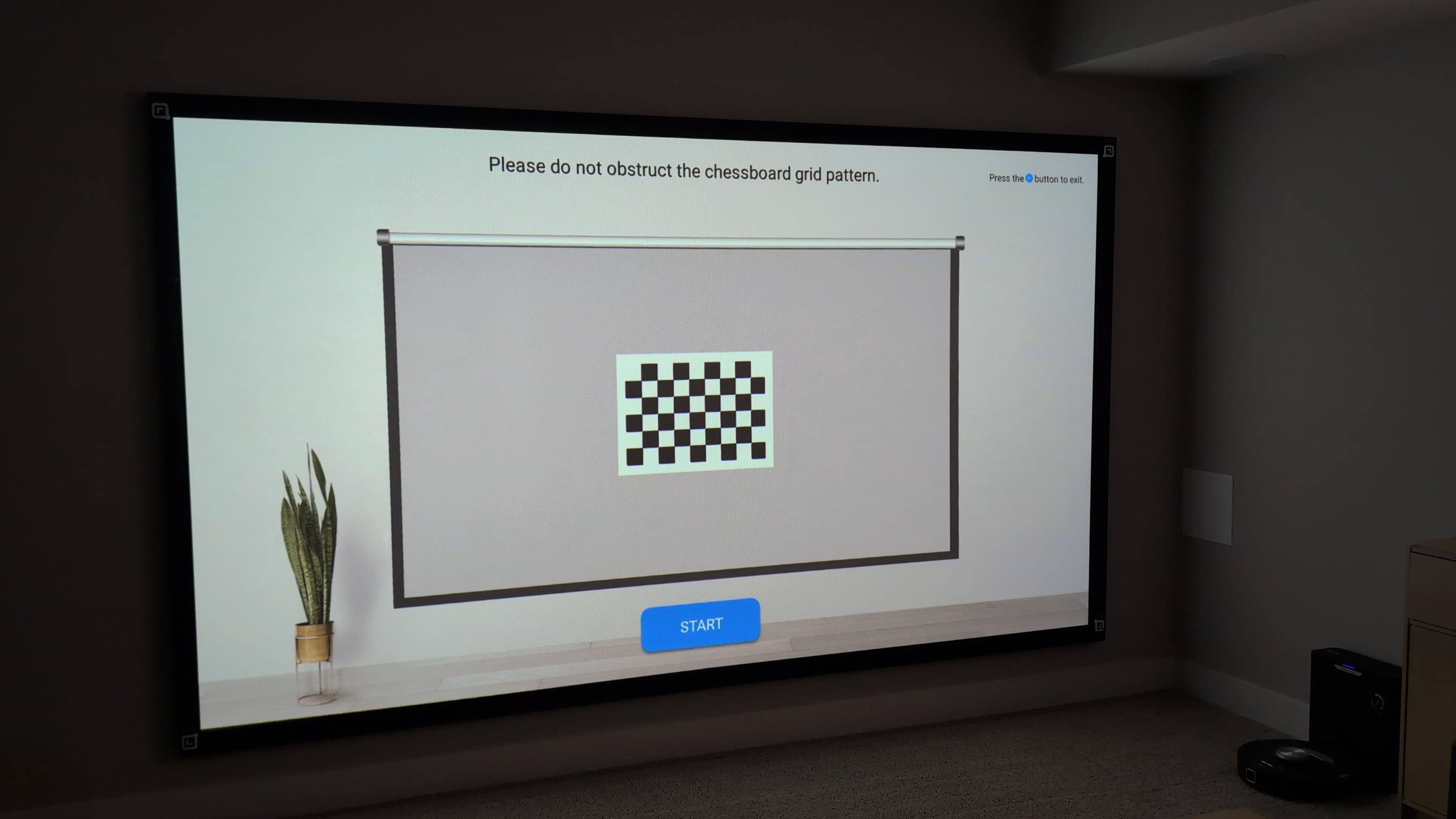 The Screen Fit feature does a great job automatically fitting to a projector screen like my 135" screen., click to load a larger version