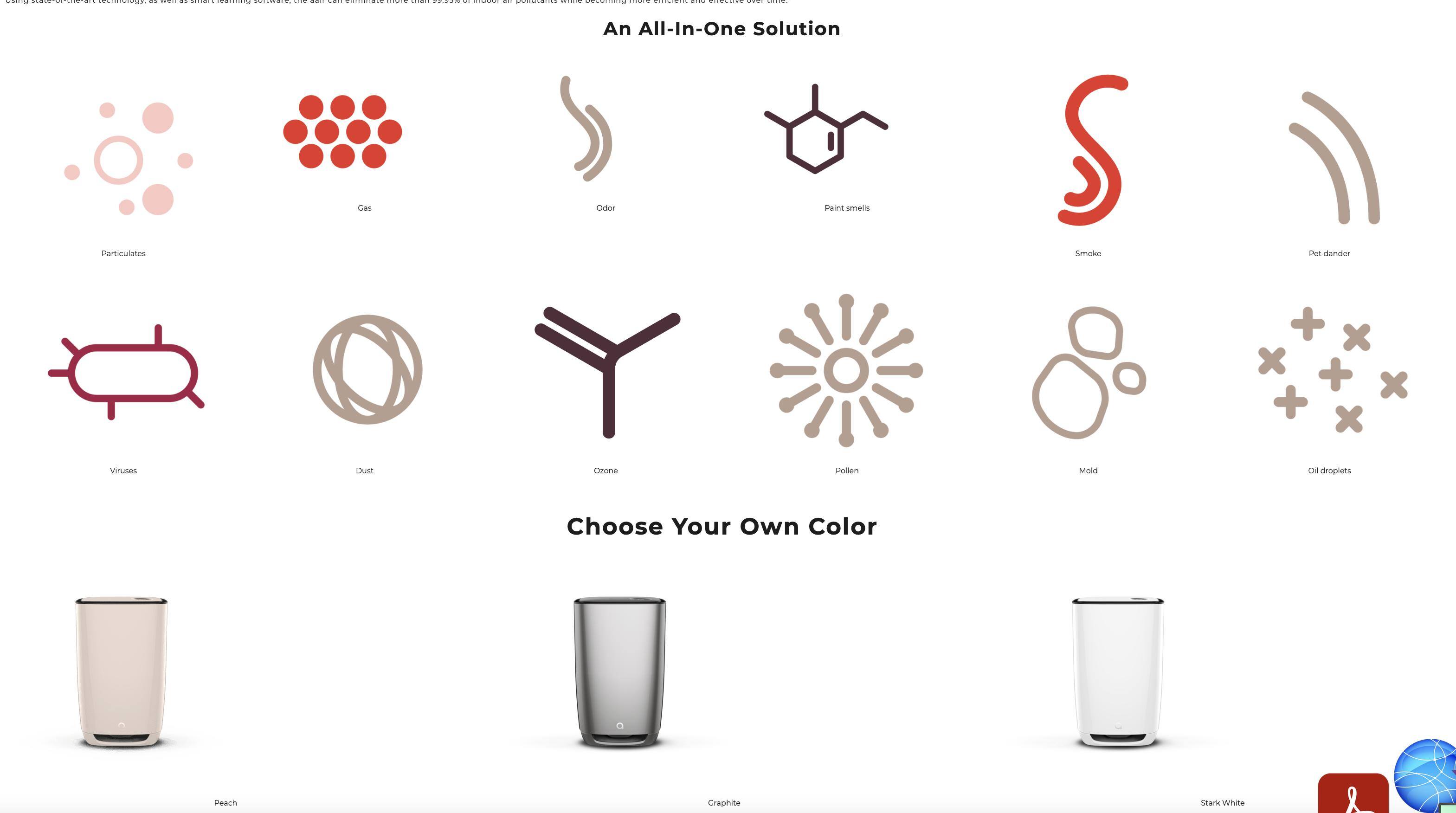 many functions for clean air, click to load a larger version