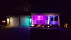 At Easter having fun with the lights changing colors with Lifx software., click to load a larger version