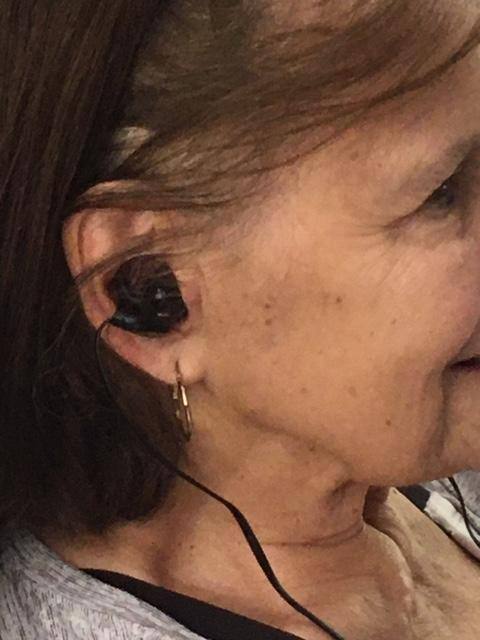 Using The Provided Ear Buds, click to load a larger version