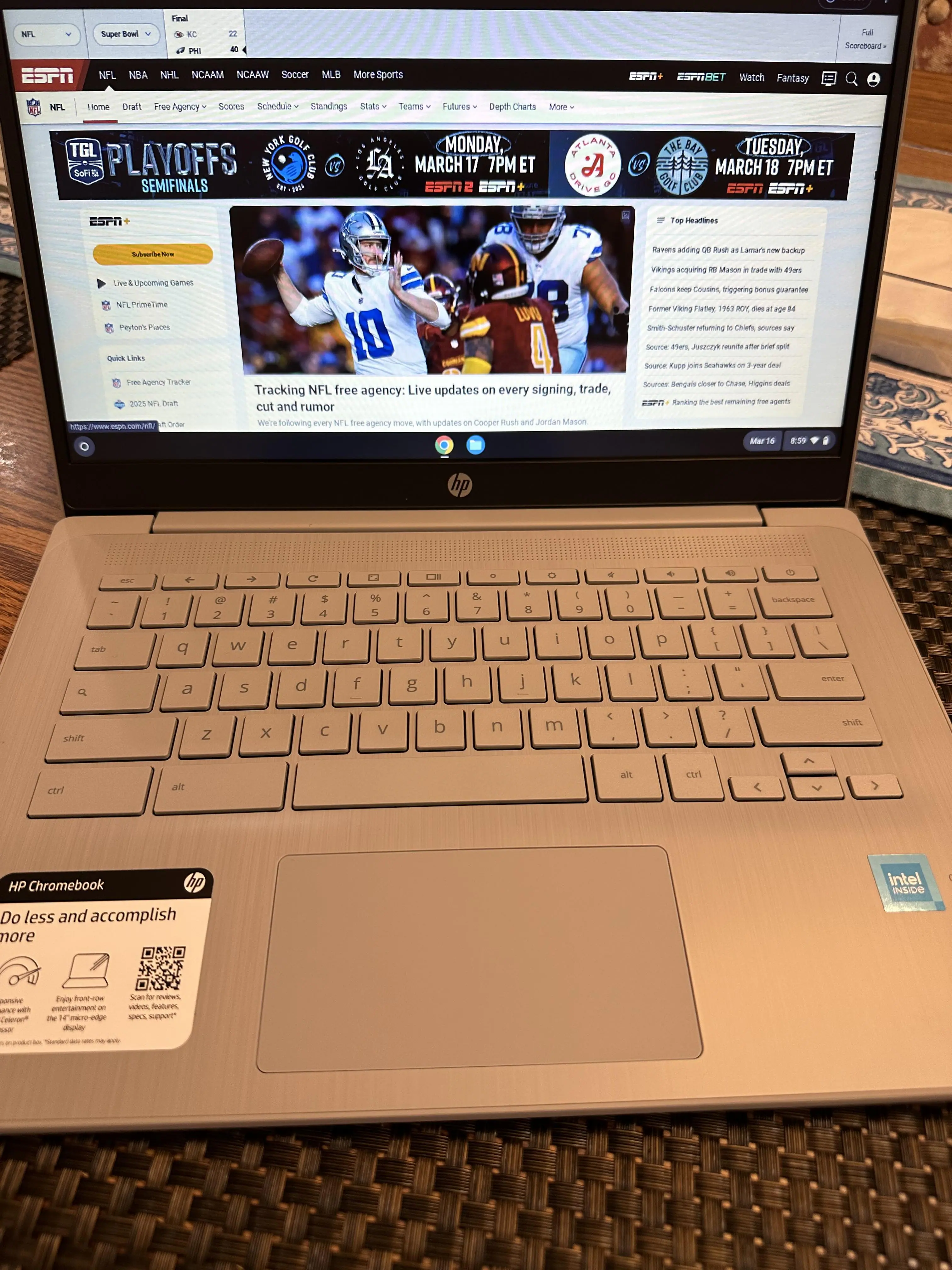 Web browsing, click to load a larger version