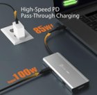 external power goes first to the hub, then is split between the computer for charging, and peripheral power of monitors, accessories, peripherals, click to load a larger version