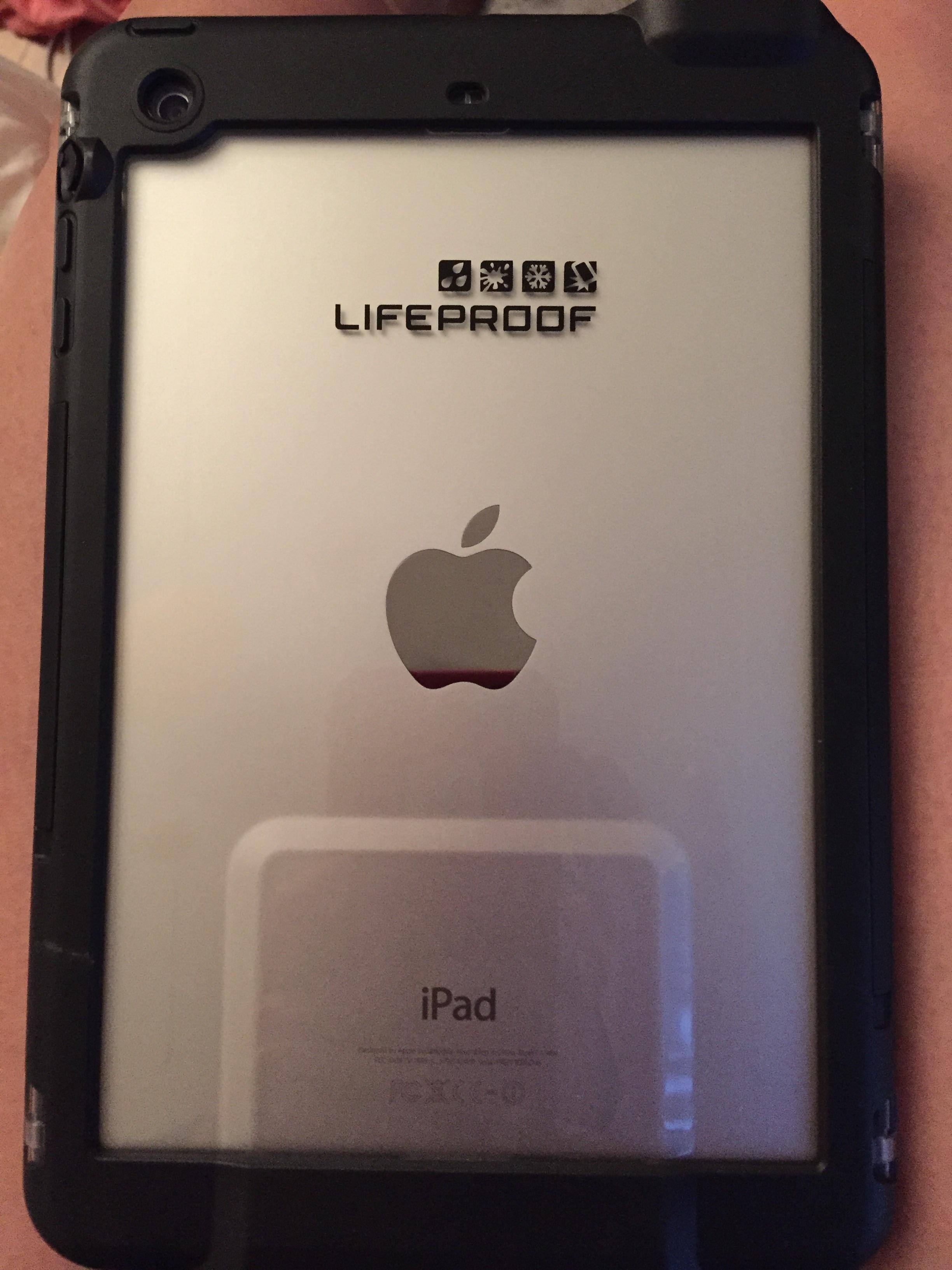 LifeProof Fre case protecting iPad Mini 2, click to load a larger version