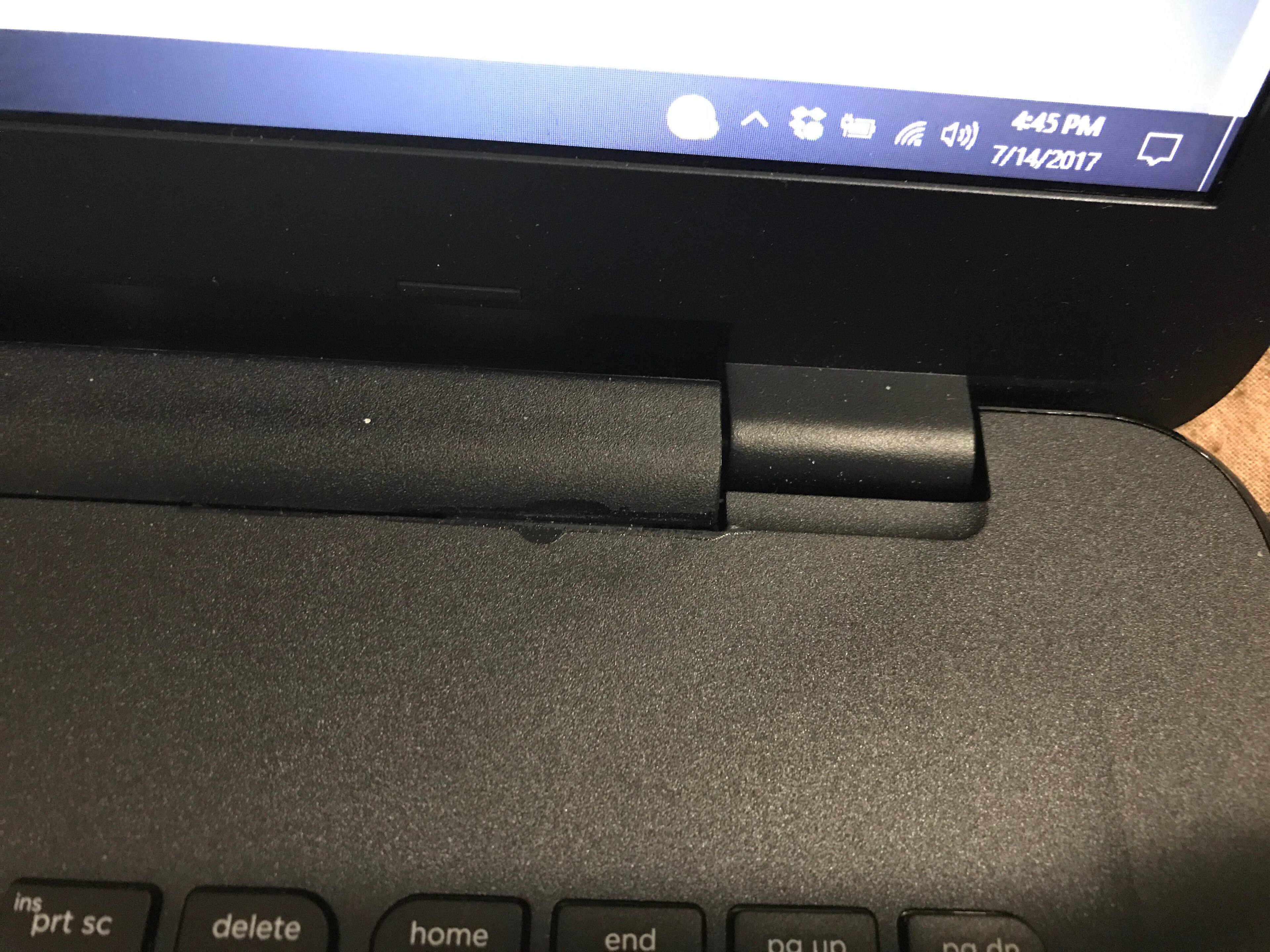 I dropped my phone on keyboard keys and look where the damage happened., click to load a larger version