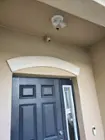 Fully installed floodlight security camera, click to load a larger version