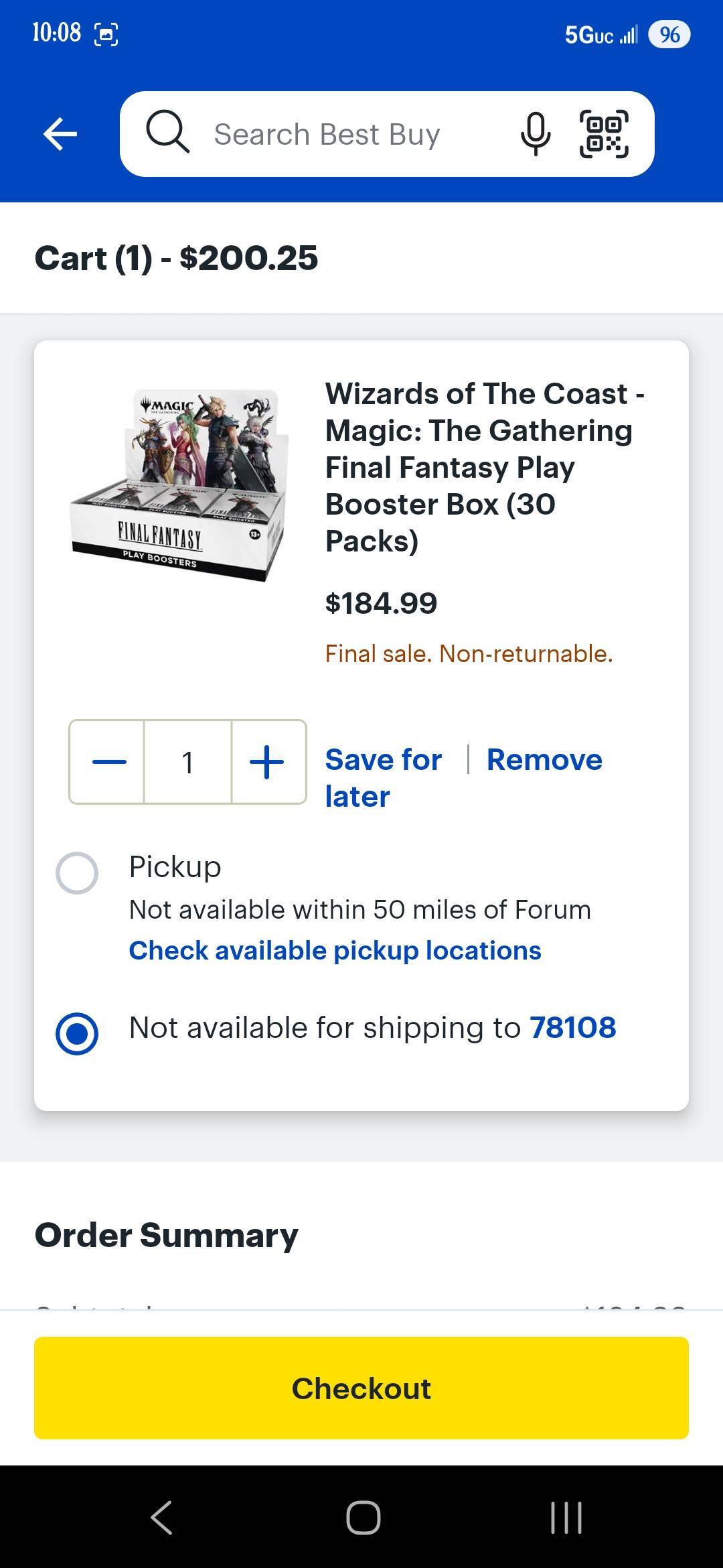 Wizards of The Coast Magic: The Gathering Final Fantasy Play Booster Box  (30 Packs) D38420000 - Best Buy
