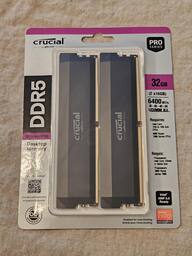 Crucial Pro OC Gaming 32GB (2x16GB) DDR5 6400MHz C38 UDIMM