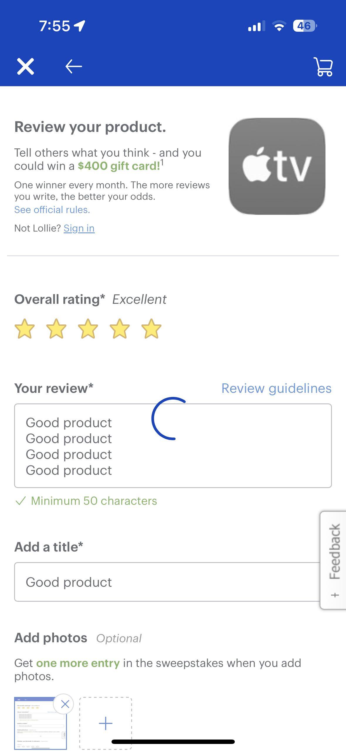 Customer provided, click to load a larger version