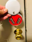 Magnetic cover for easy-to-change batteries., click to load a larger version