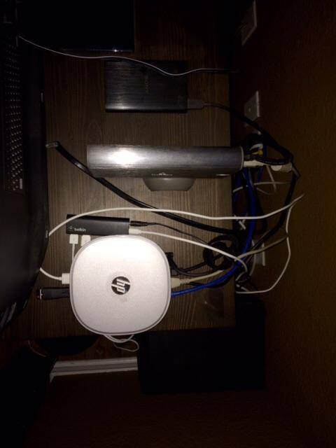 Little hard to manage cables with ports on front and back, click to load a larger version