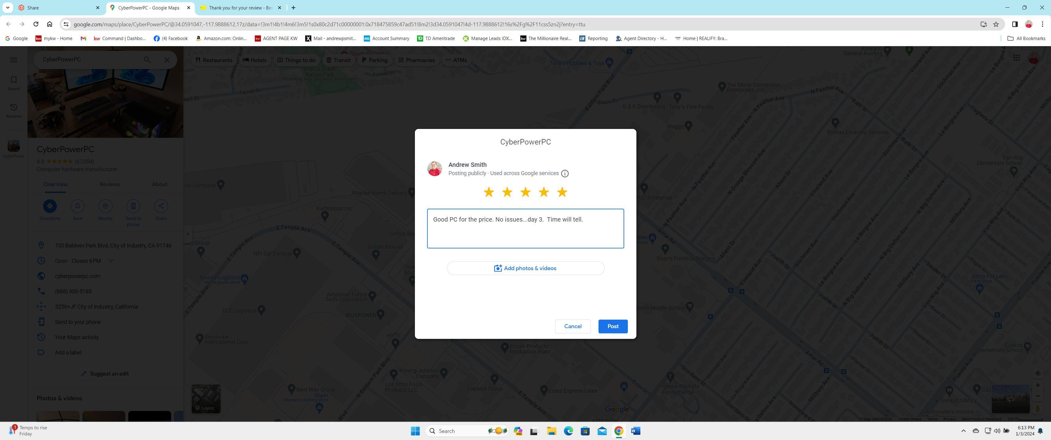 Customer provided, click to load a larger version