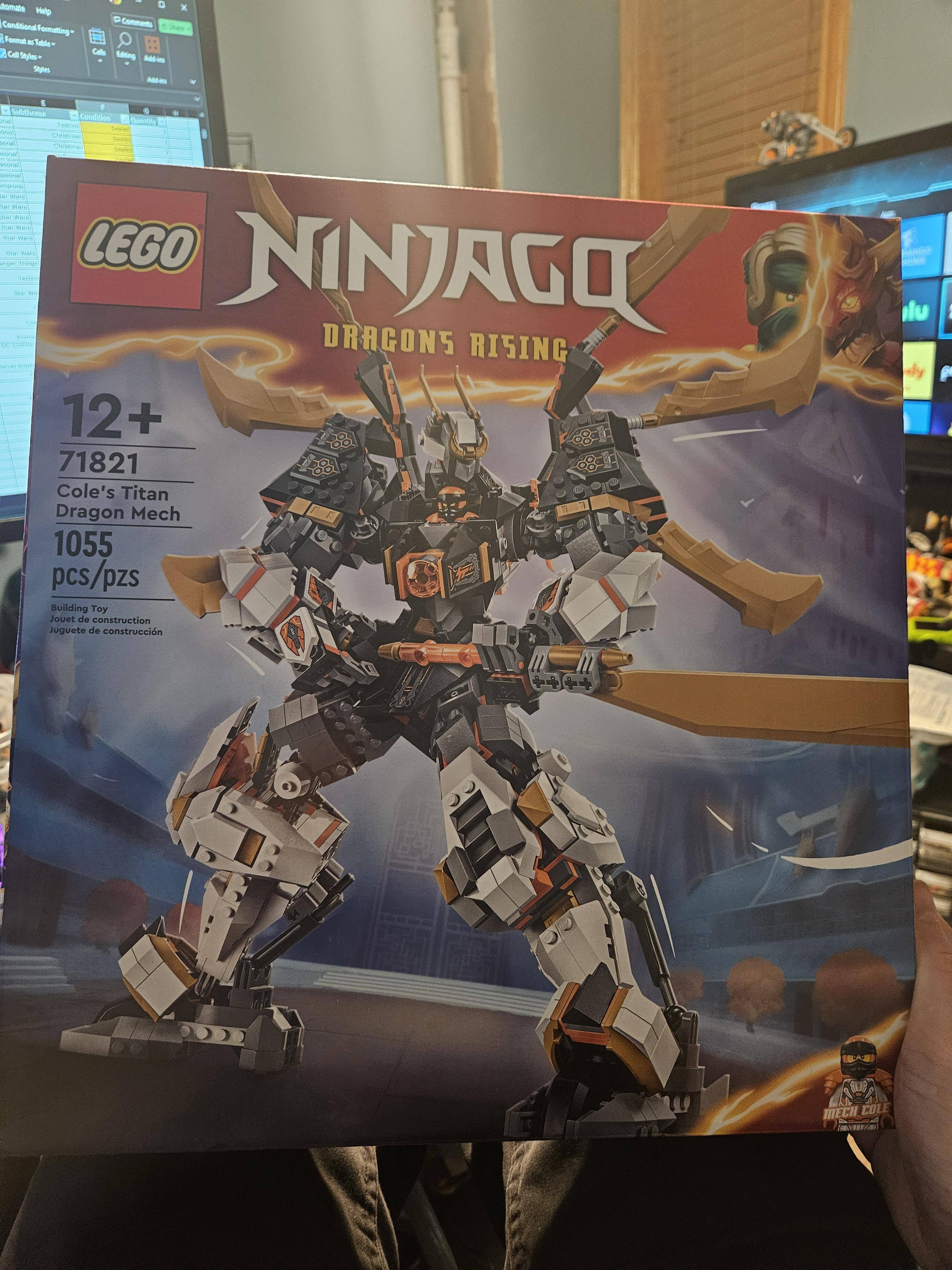 LEGO NINJAGO Cole's Titan Dragon Mech Adventure Ninja Toy 71821