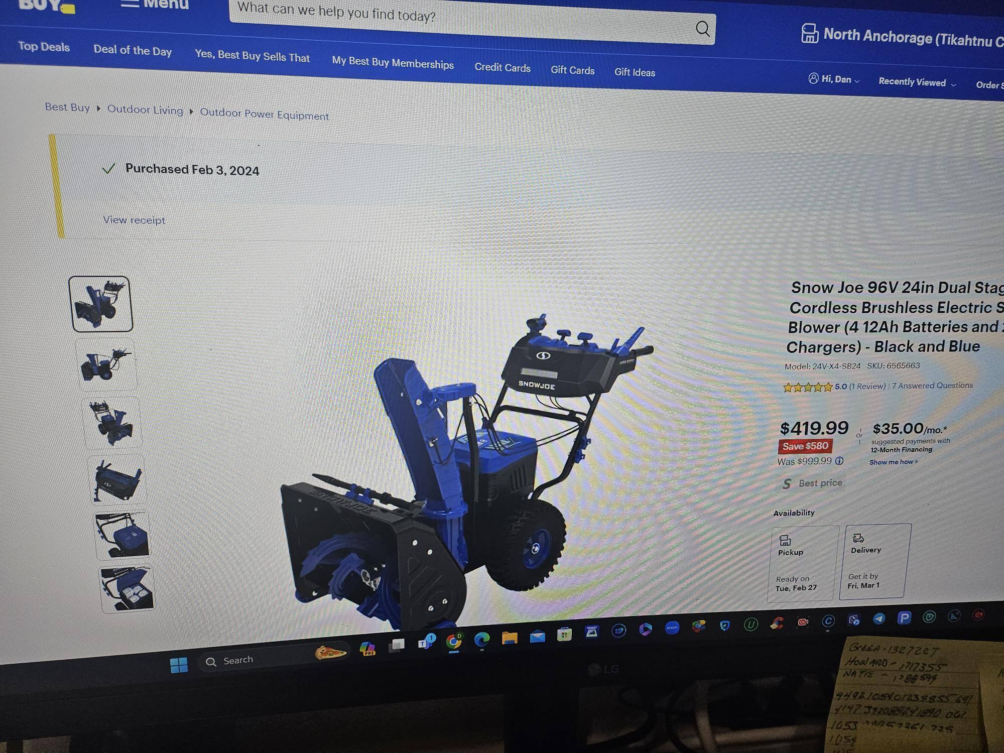 Customer provided image, click to load a larger version