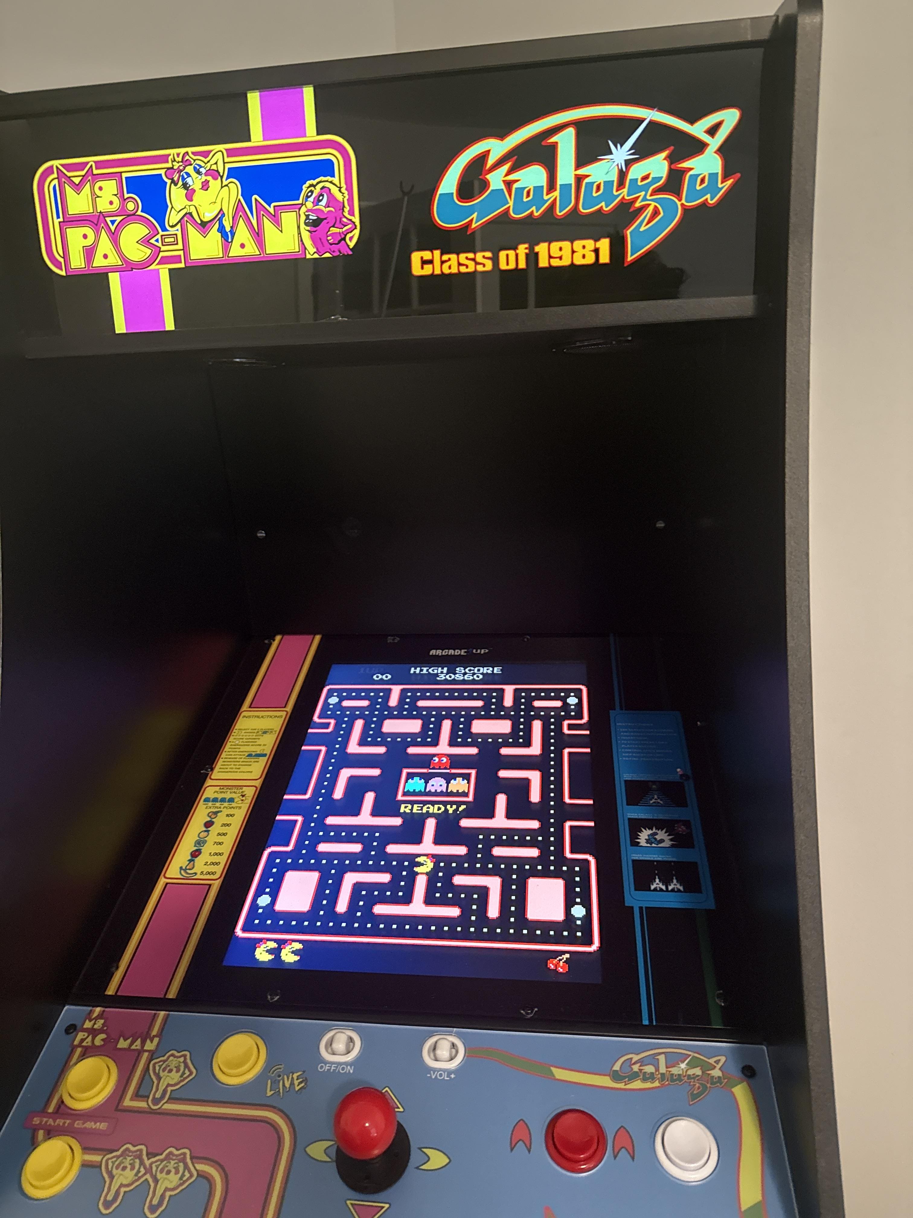 Class of '81 Ms. Pac Man /Galaga Deluxe Arcade Machine MSP-A