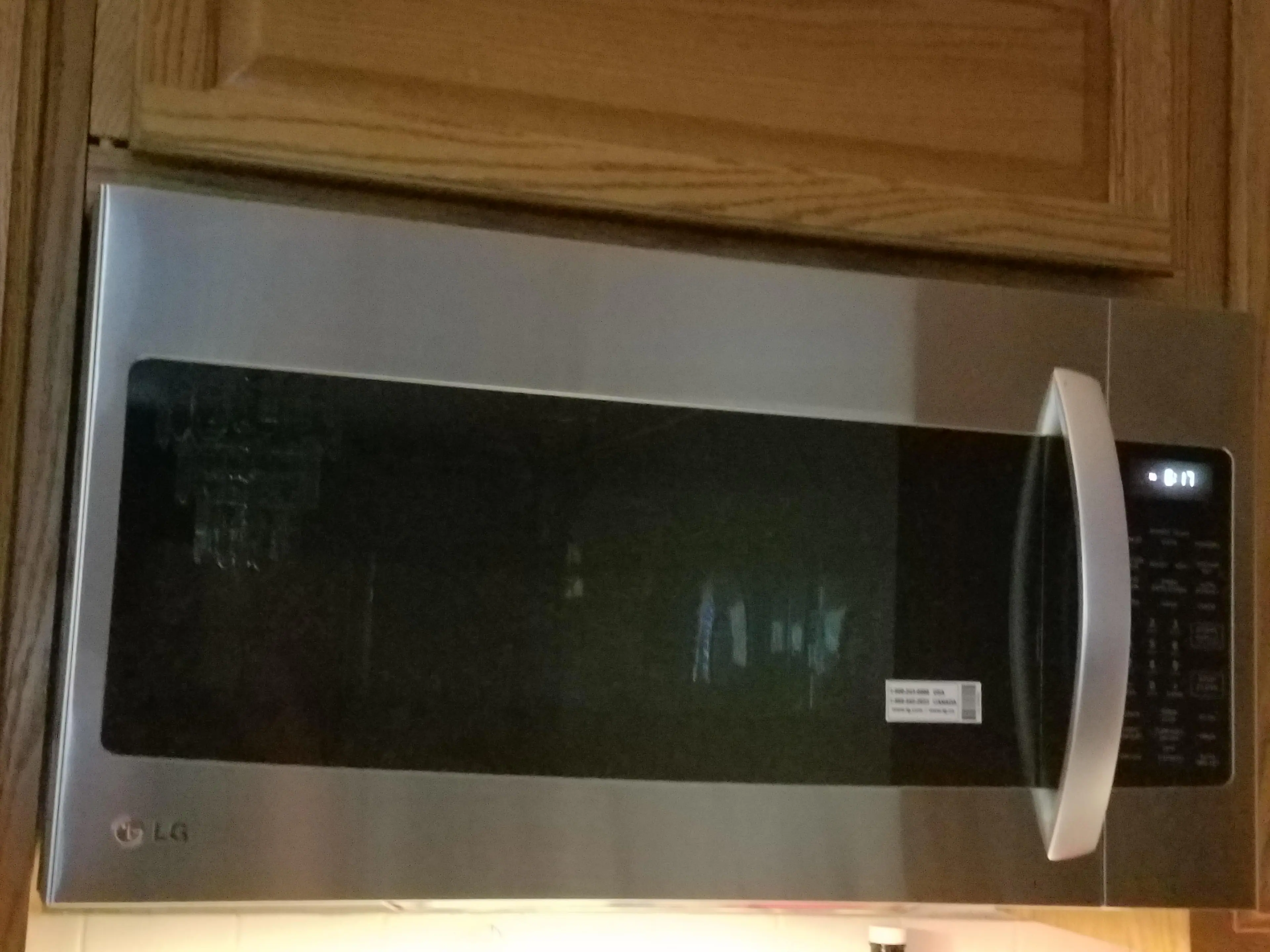 LG Over-The-Range Microwave, click to load a larger version