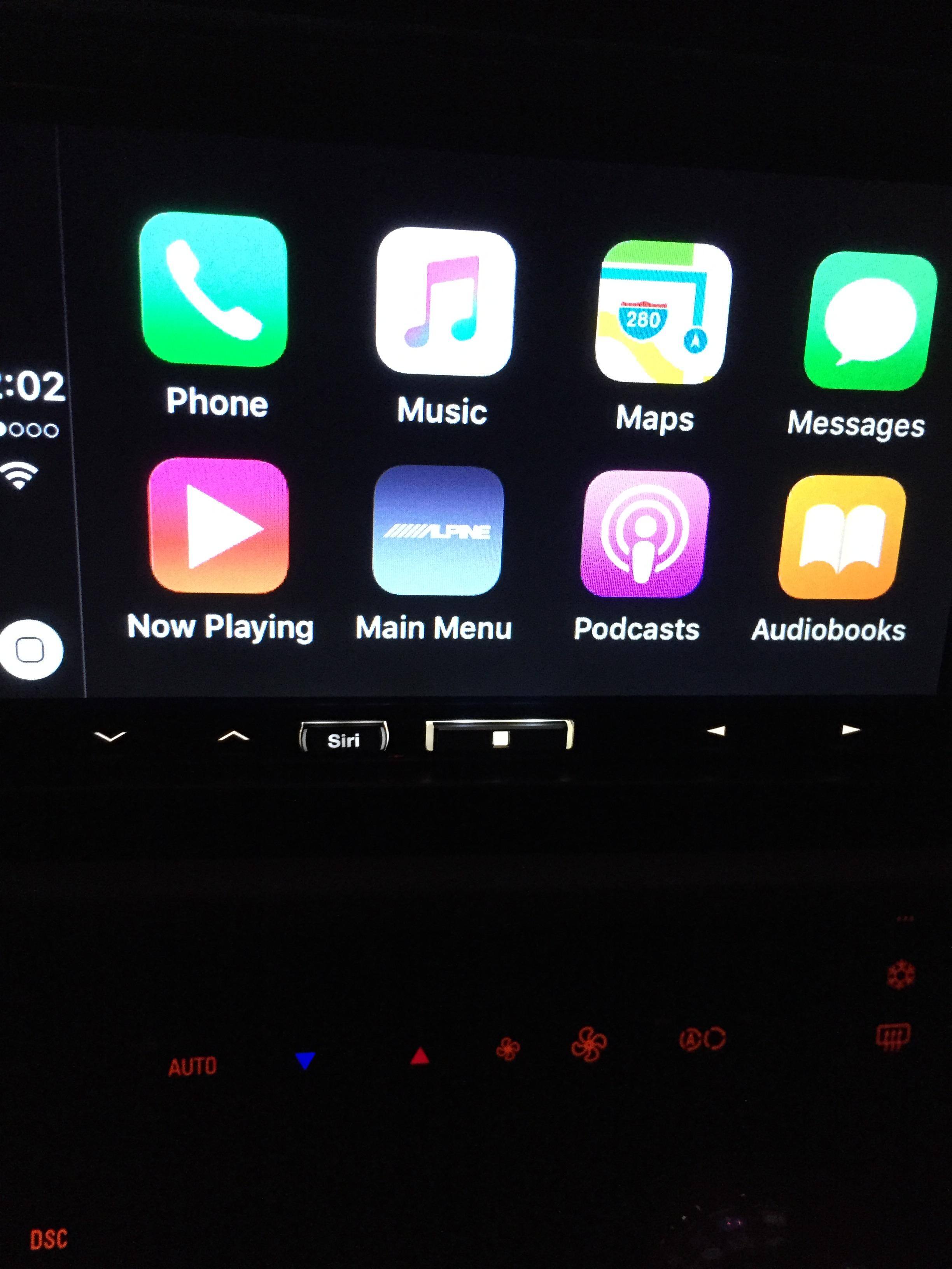 At Night AppleCarPlay mode, click to load a larger version