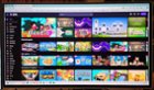 Vibrant screen, about 1/2-in black border on the outer portion of monitor, click to load a larger version