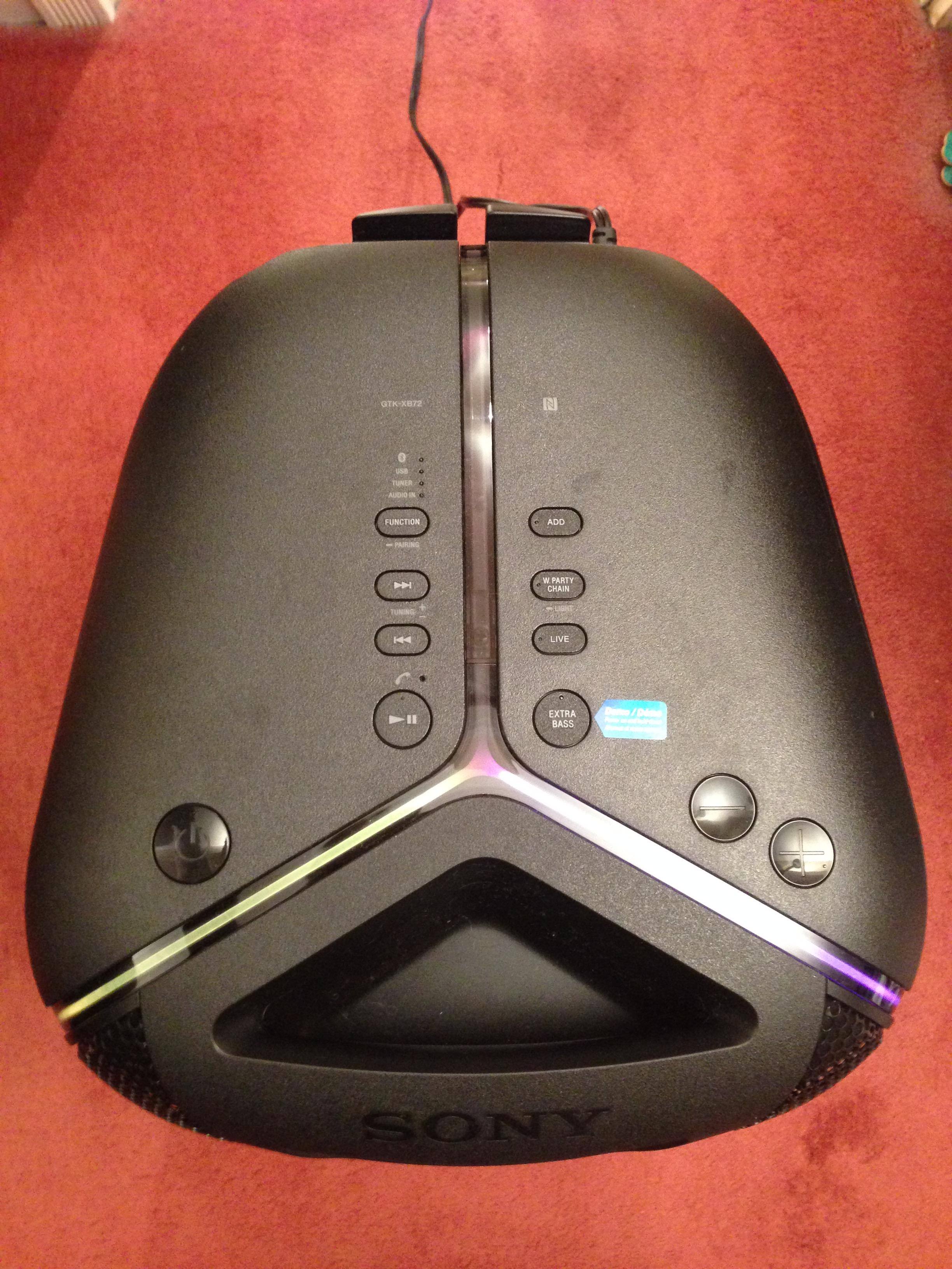 XB72 Control Panel, click to load a larger version