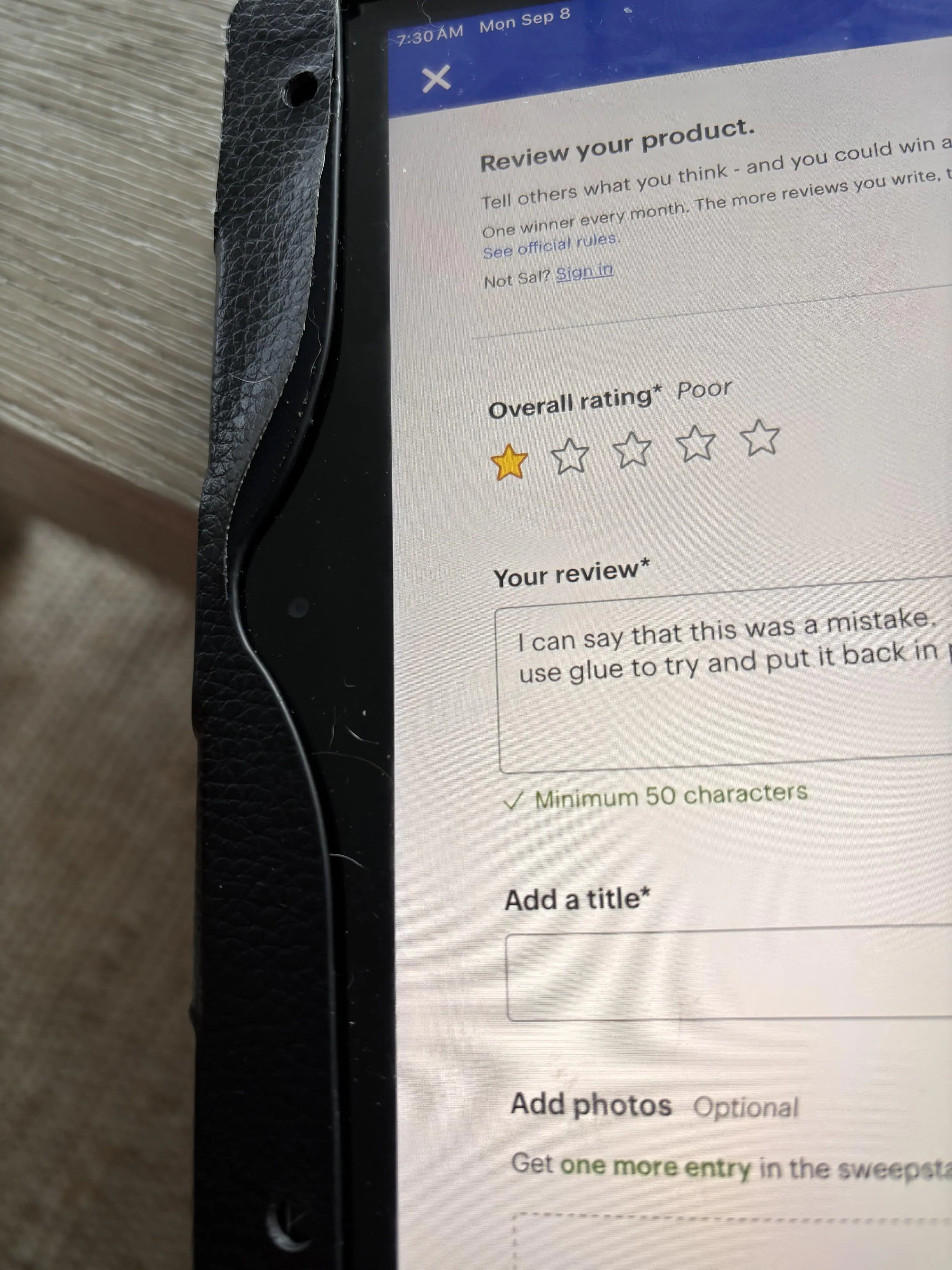 Customer provided image, click to load a larger version