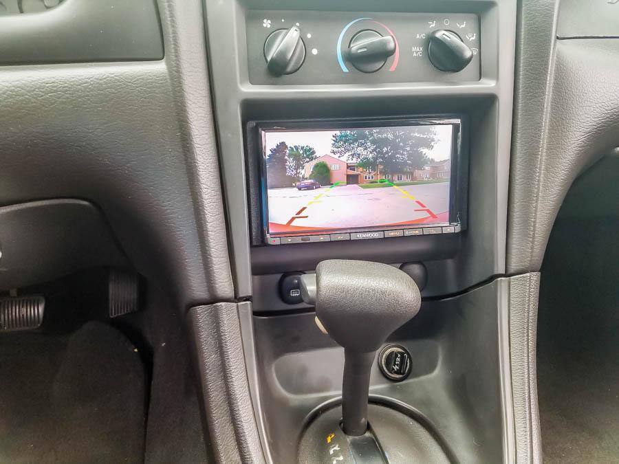View of image with backup camera in use., click to load a larger version
