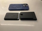 Size comparison: iPhone 13 Max Pro, Apple Wallet, JOURNEY LOC8 MagSafe Finder Wallet, click to load a larger version
