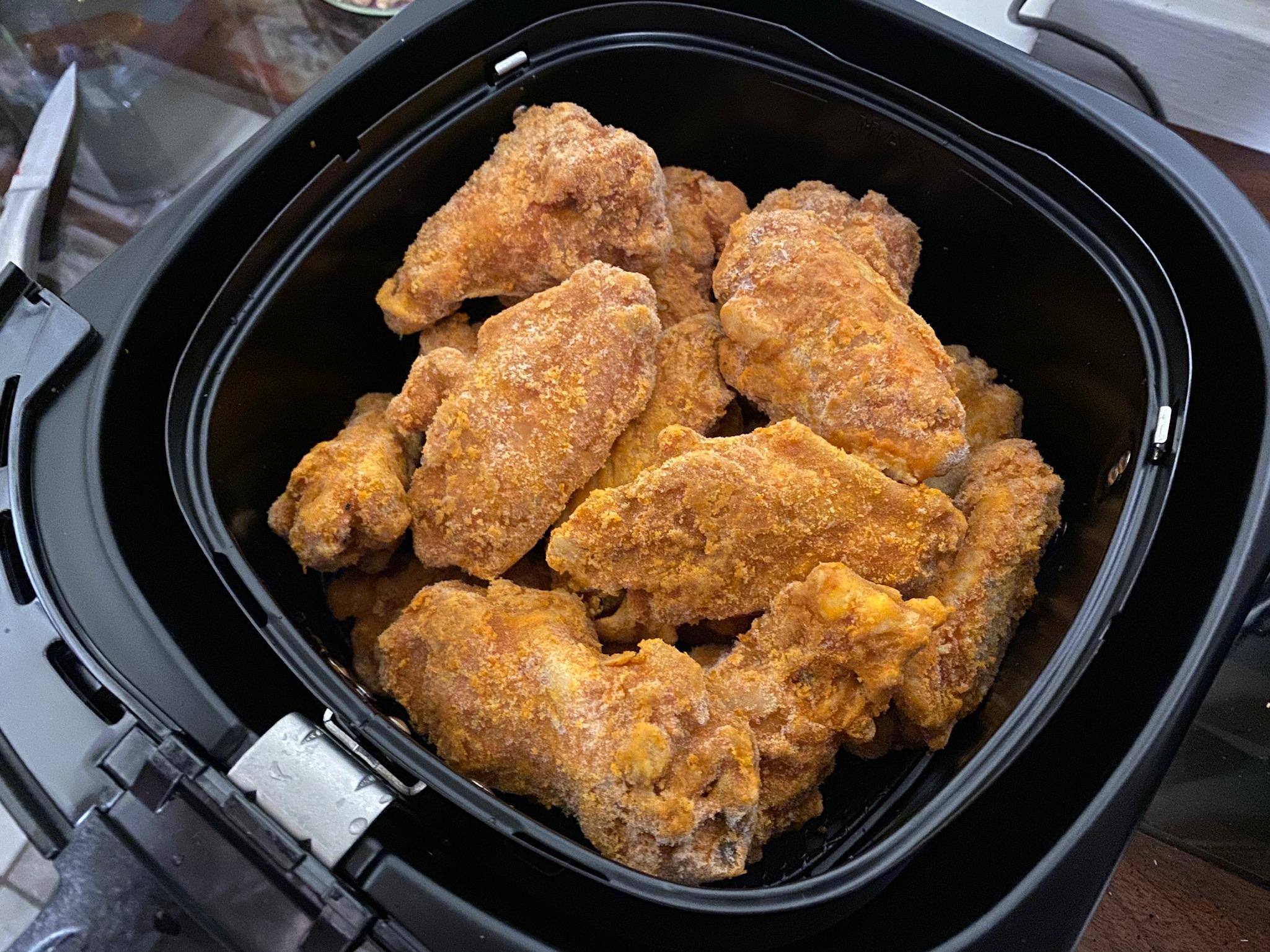 wings before air frying, click to load a larger version