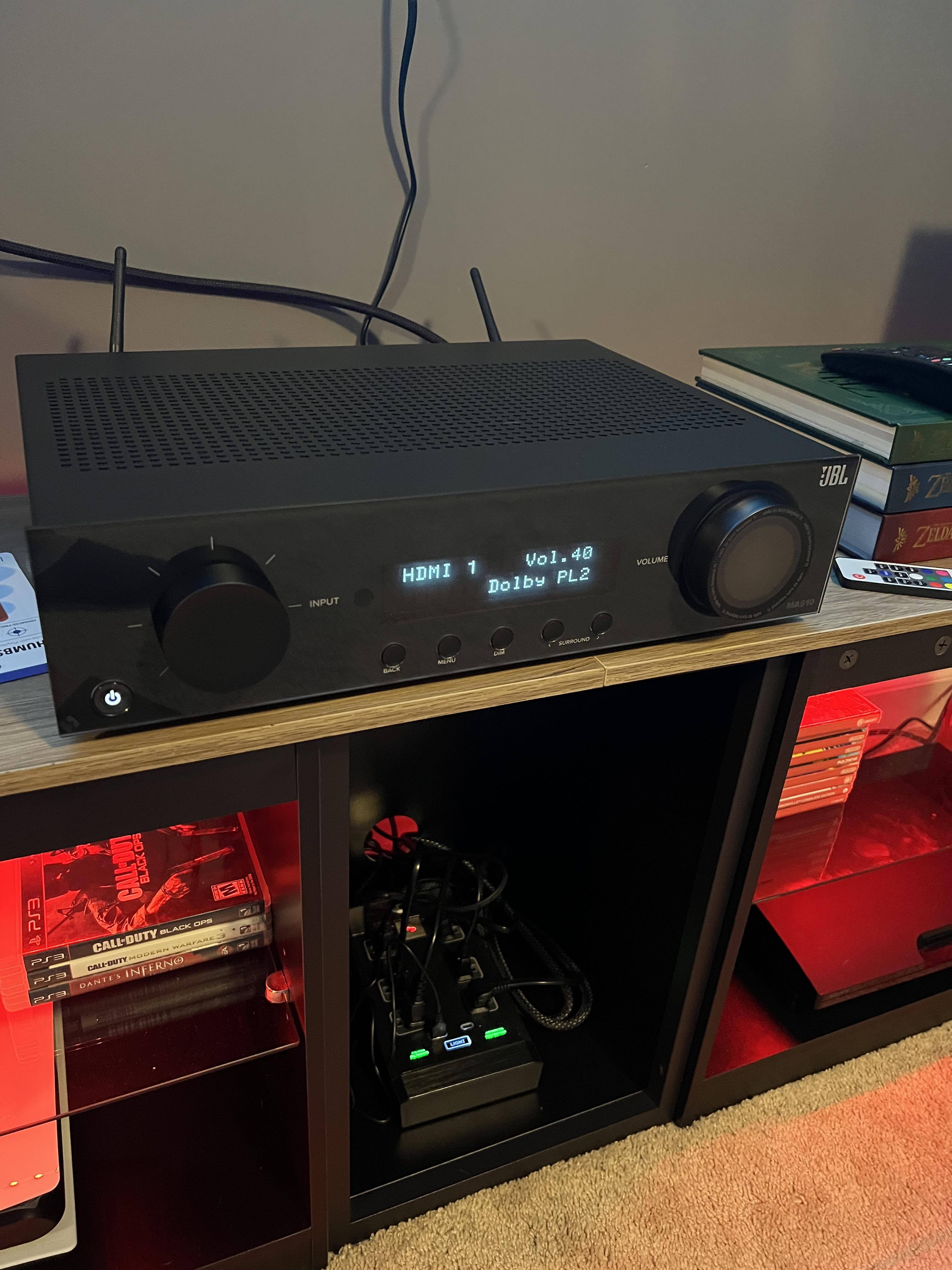thumbnail image 2 of JBL MA510 5.2-Channel A/V Receiver - 75W Per Channel, Bluetooth, WiFi, HDMI, In White 2 of 11