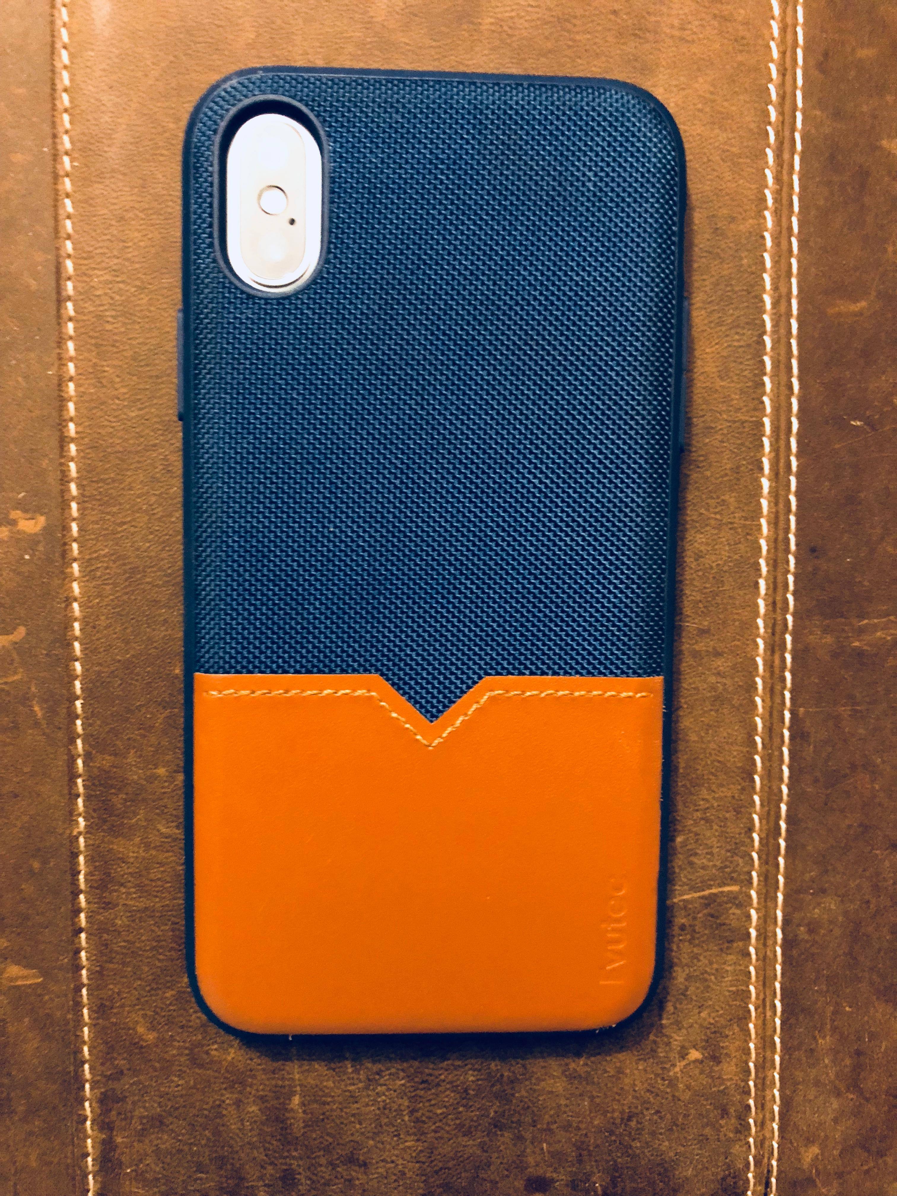 The back in blue and saddle leather, click to load a larger version