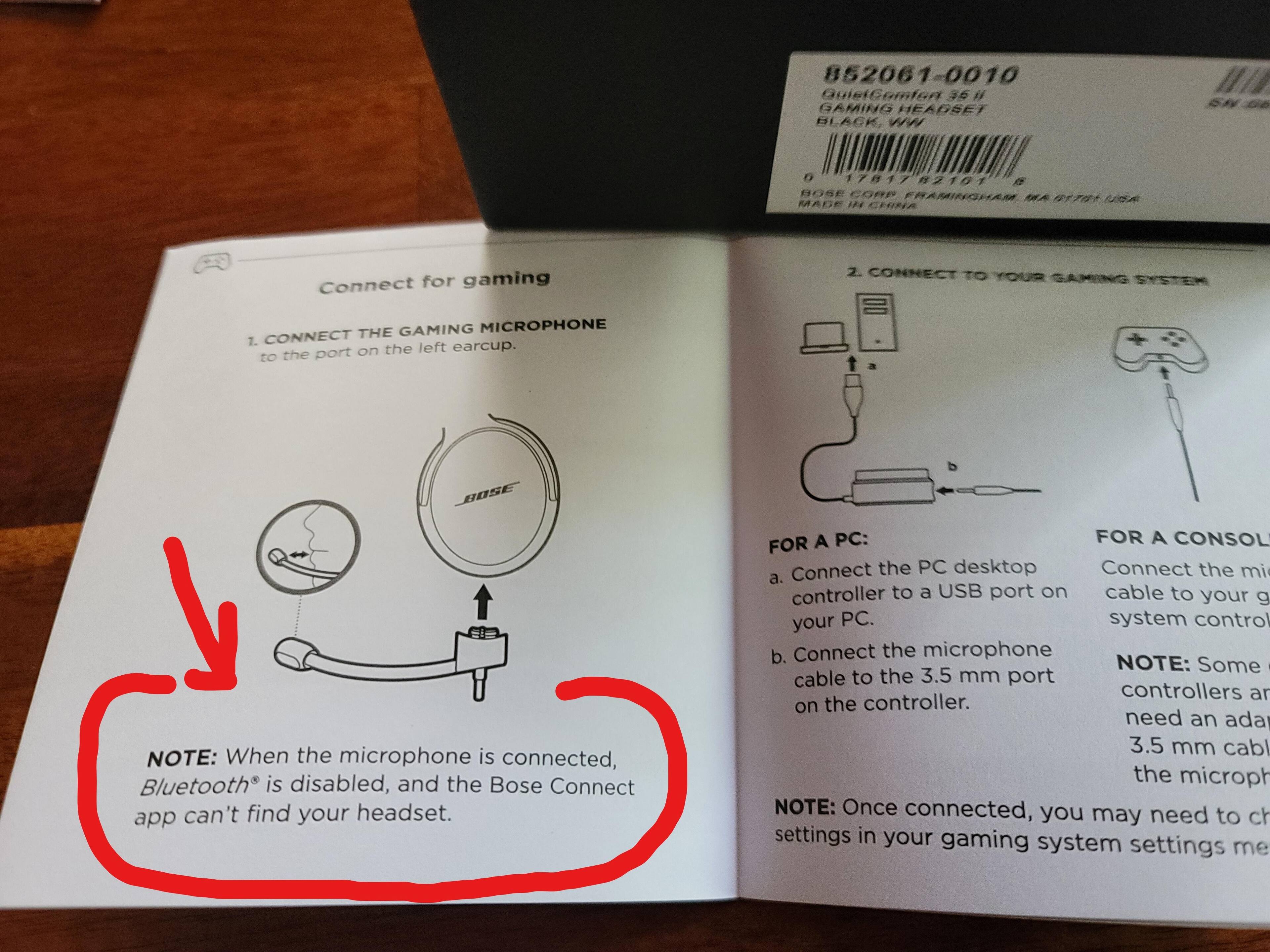 The manual clearly states that "wireless" mode of operation is not possible while using the mic module - bummer., click to load a larger version