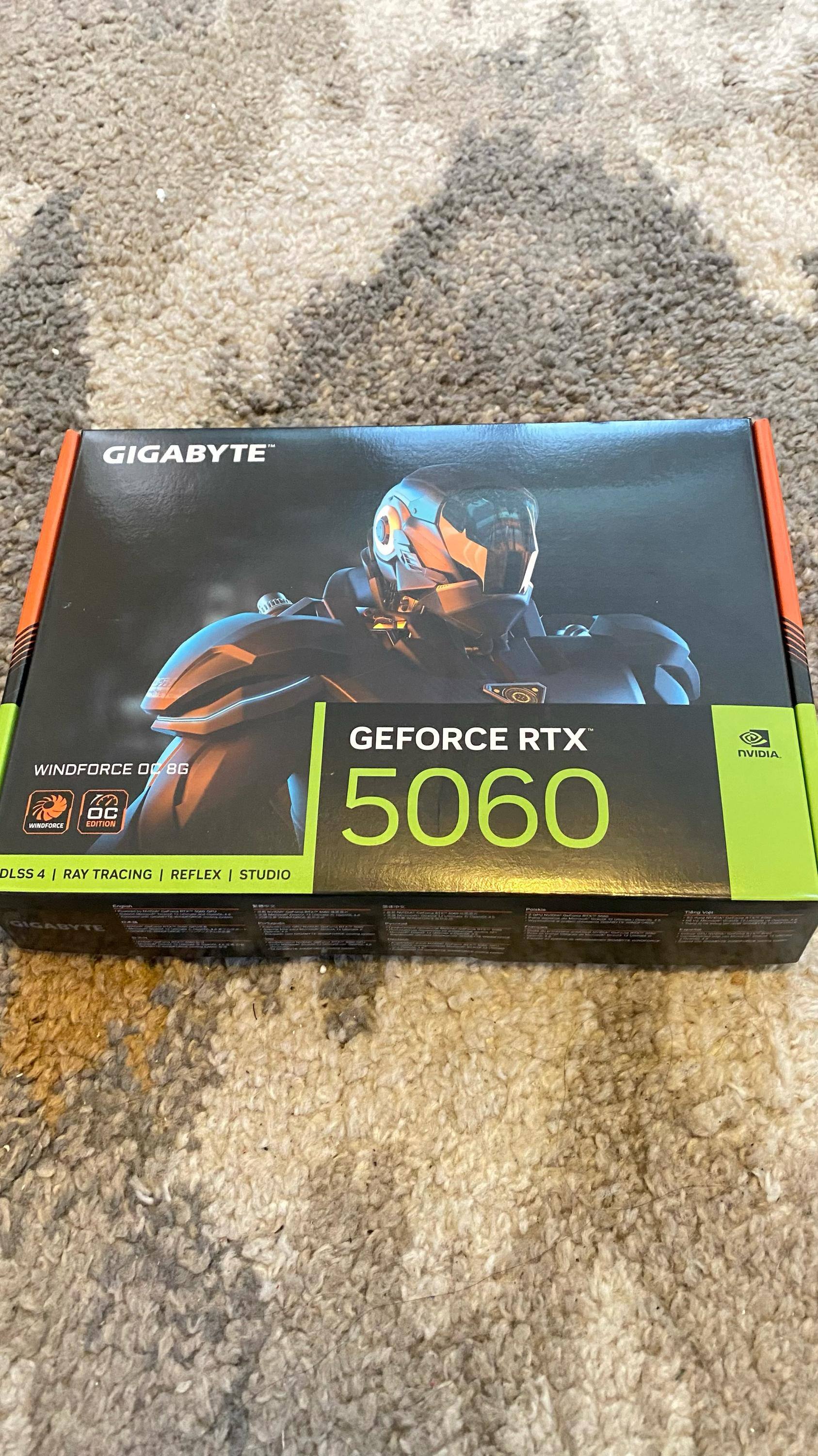 GIGABYTE GeForce RTX 5060 WINDFORCE OC 8G Graphics Card, 8GB 128
