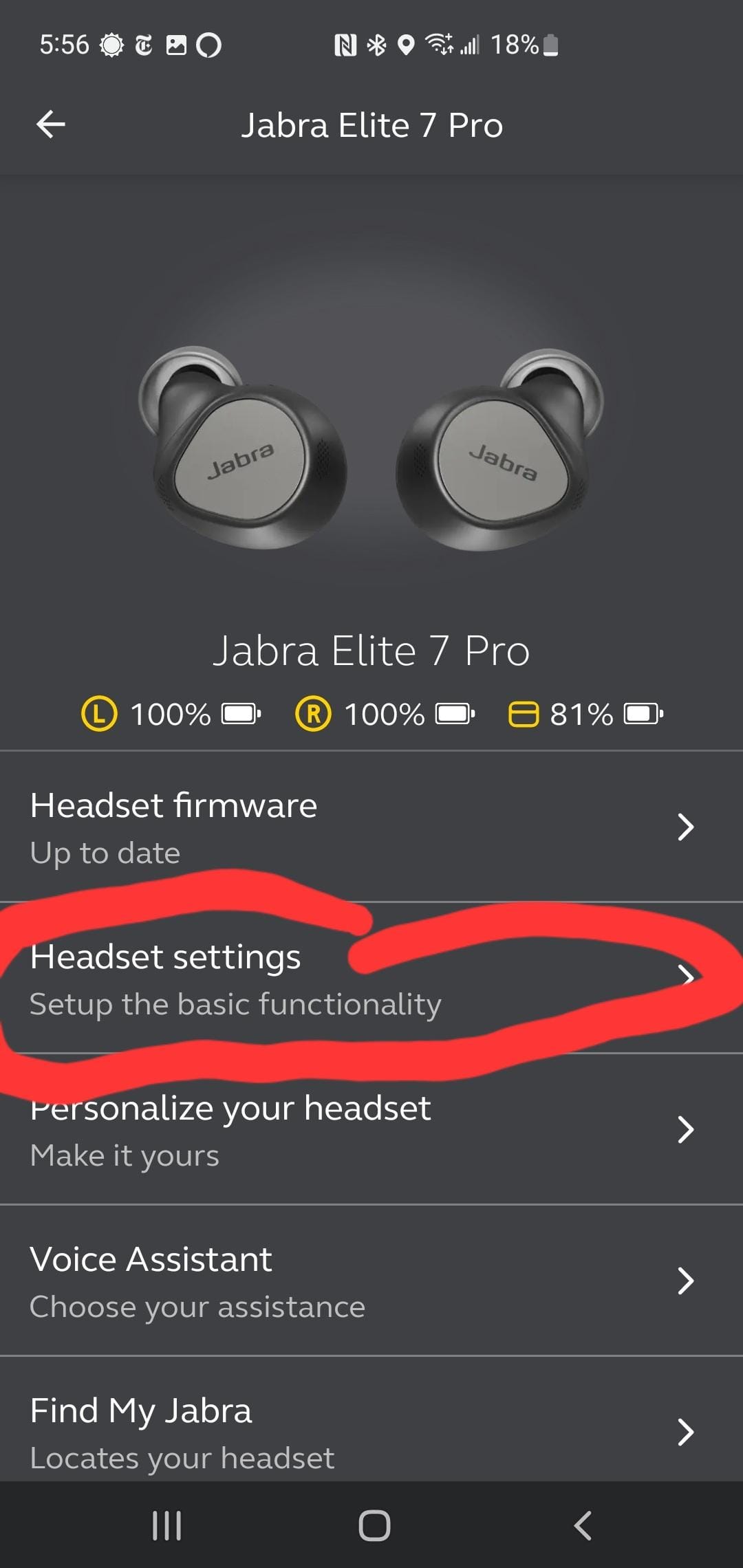 Jabra Elite 7 Pro True Wireless Noise Canceling In Ear Headphones