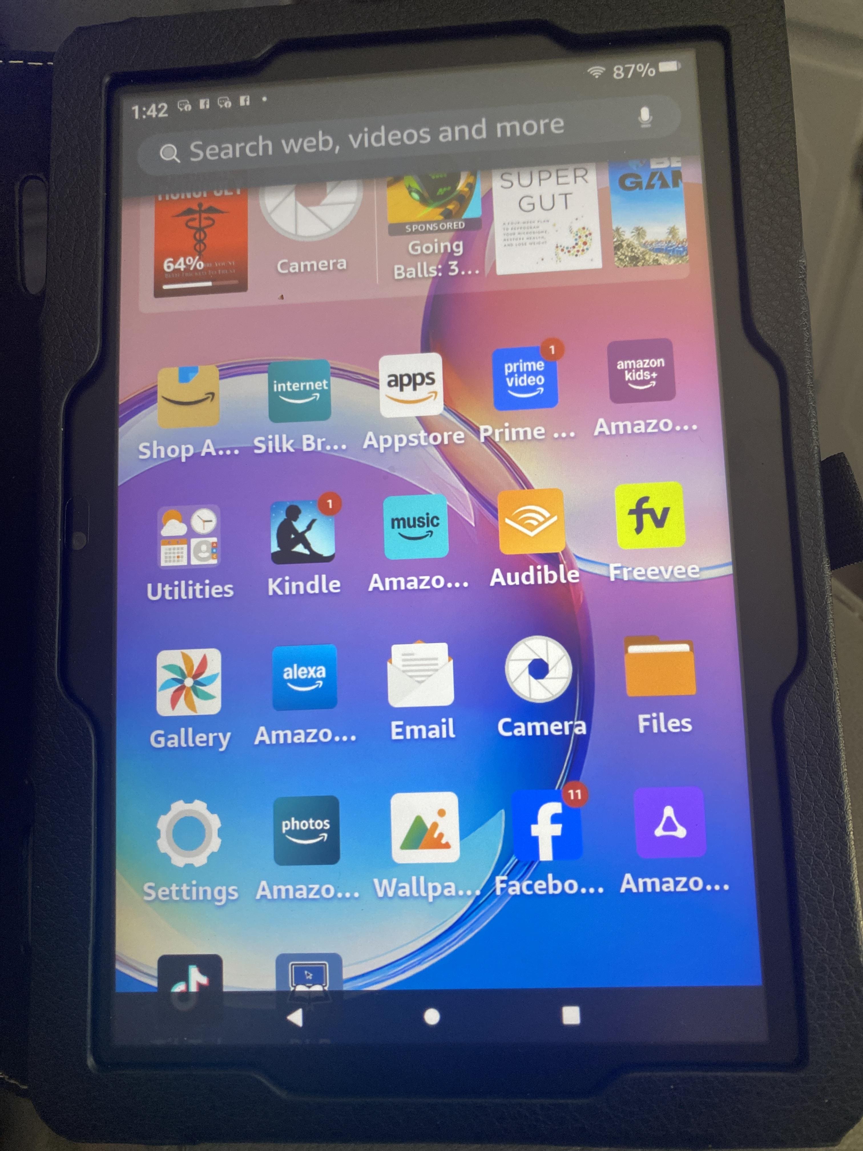 Amazon Fire HD 8 tablet, 8” HD Display, 3GB memory, 32GB, designed