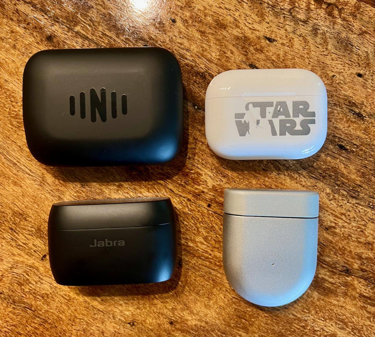 IQbuds case size comparison, click to load a larger version
