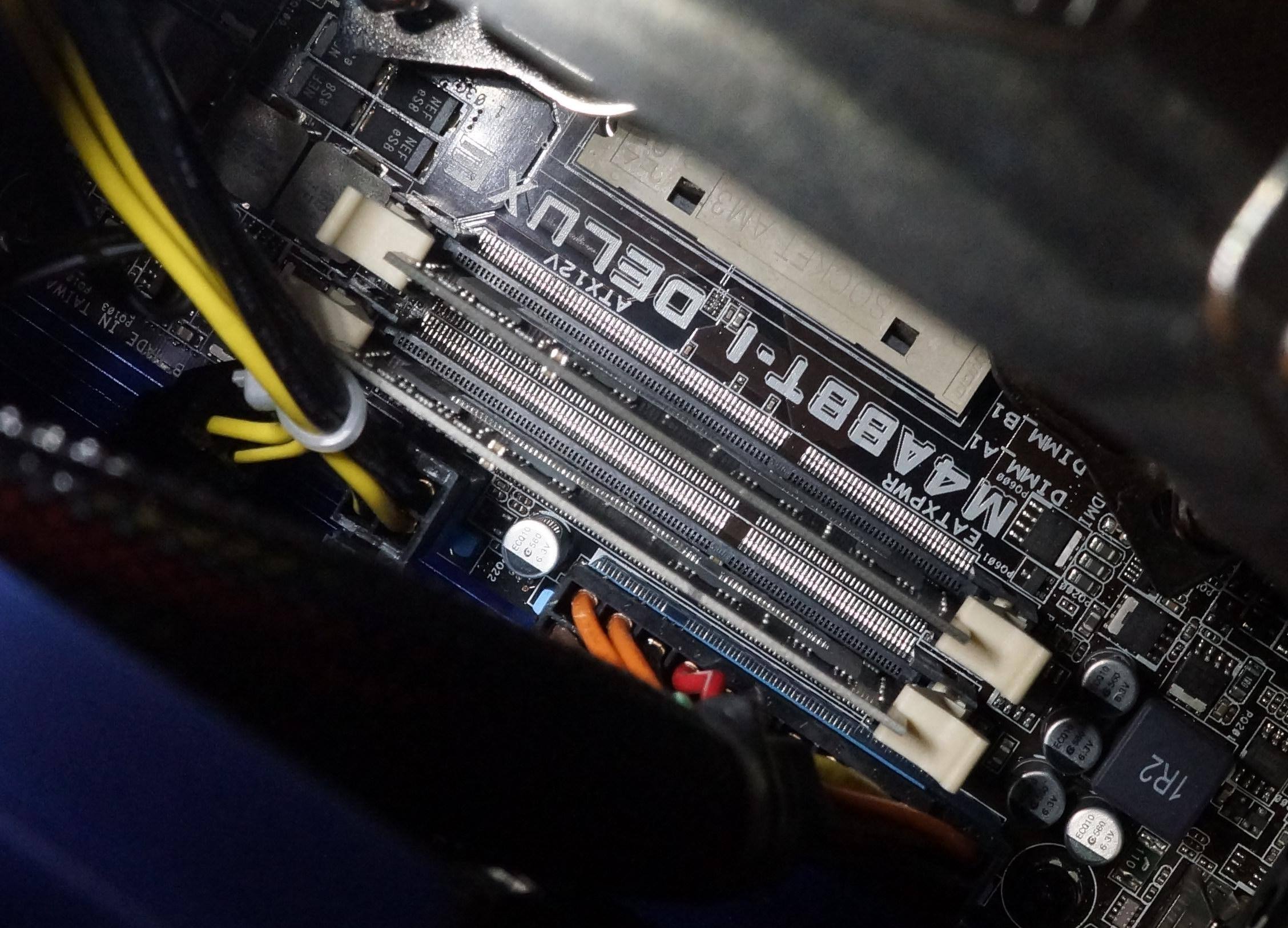 The RAM as seen from above., click to load a larger version