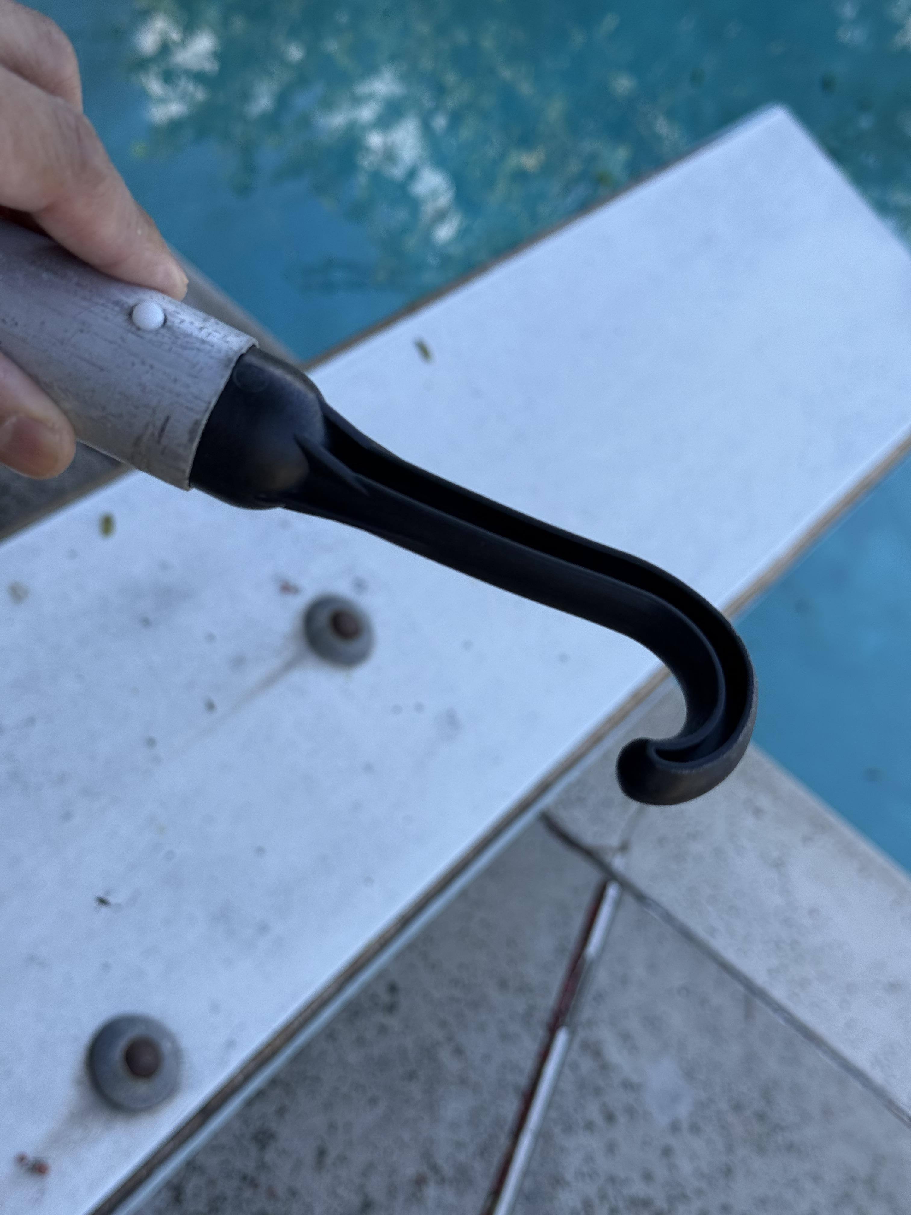 The crozier that came with it. I attached it to my pool cleaner so I can grab it at the bottom of the pool, click to load a larger version